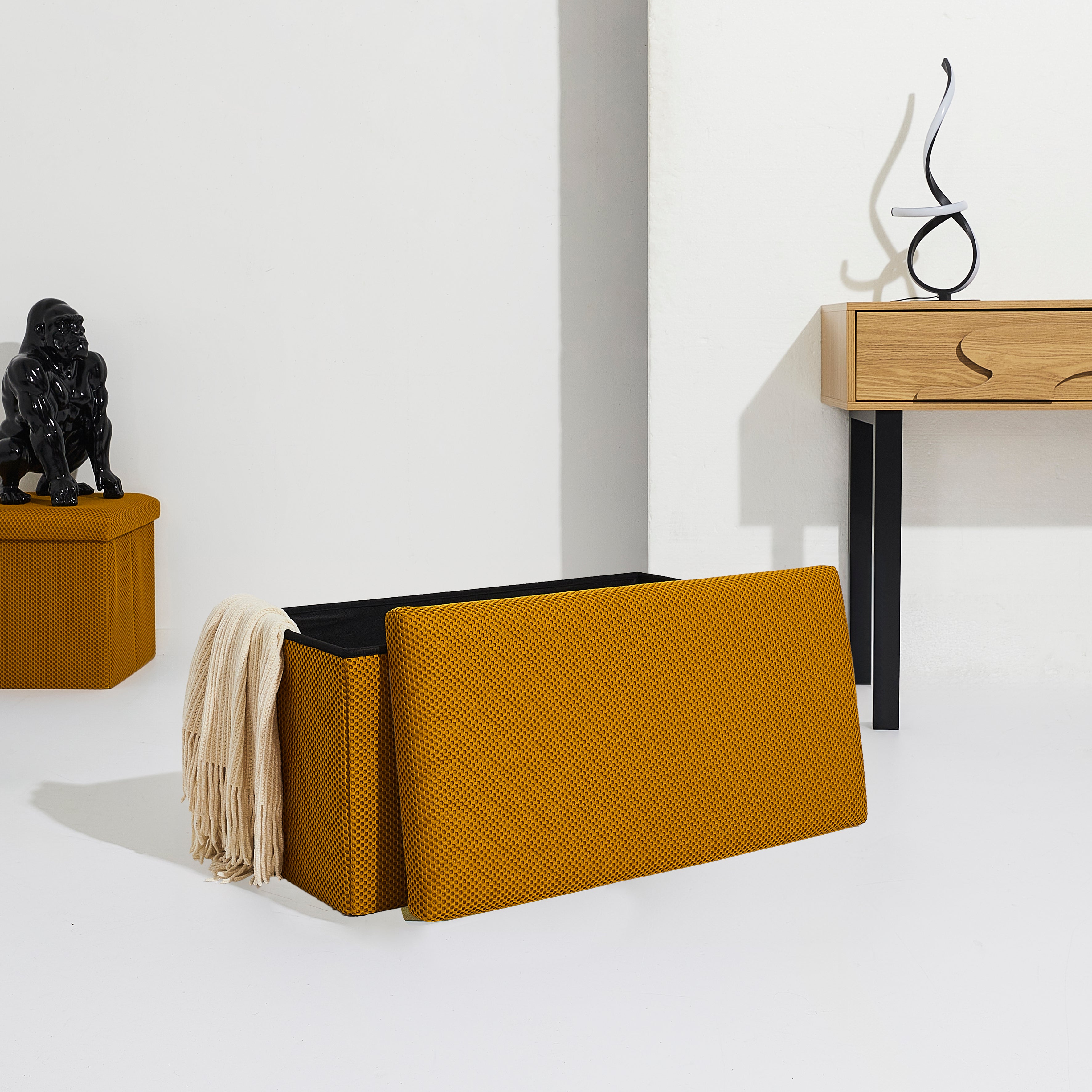 COFFRE BANC PLIABLE ATOME JAUNE