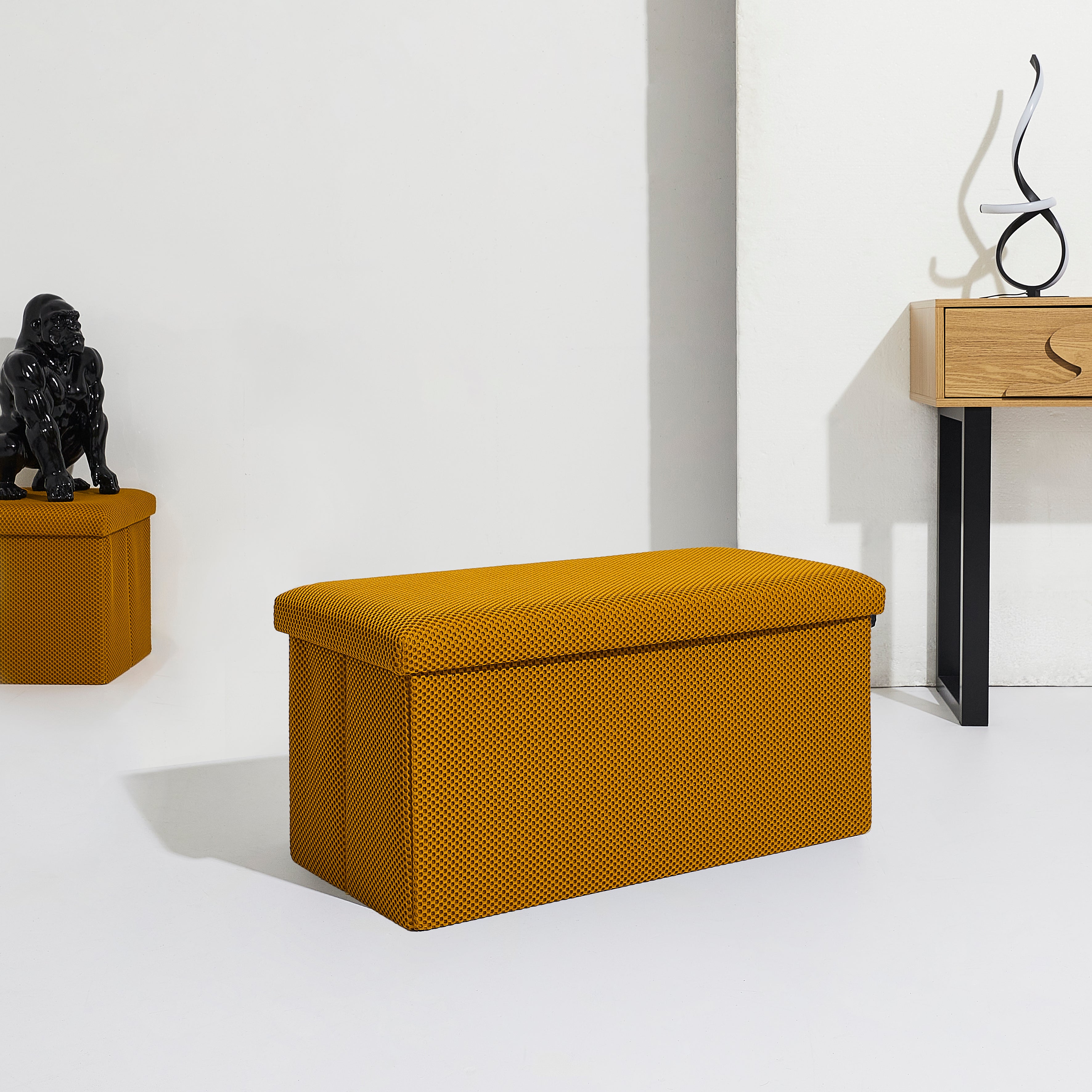 COFFRE BANC PLIABLE ATOME JAUNE
