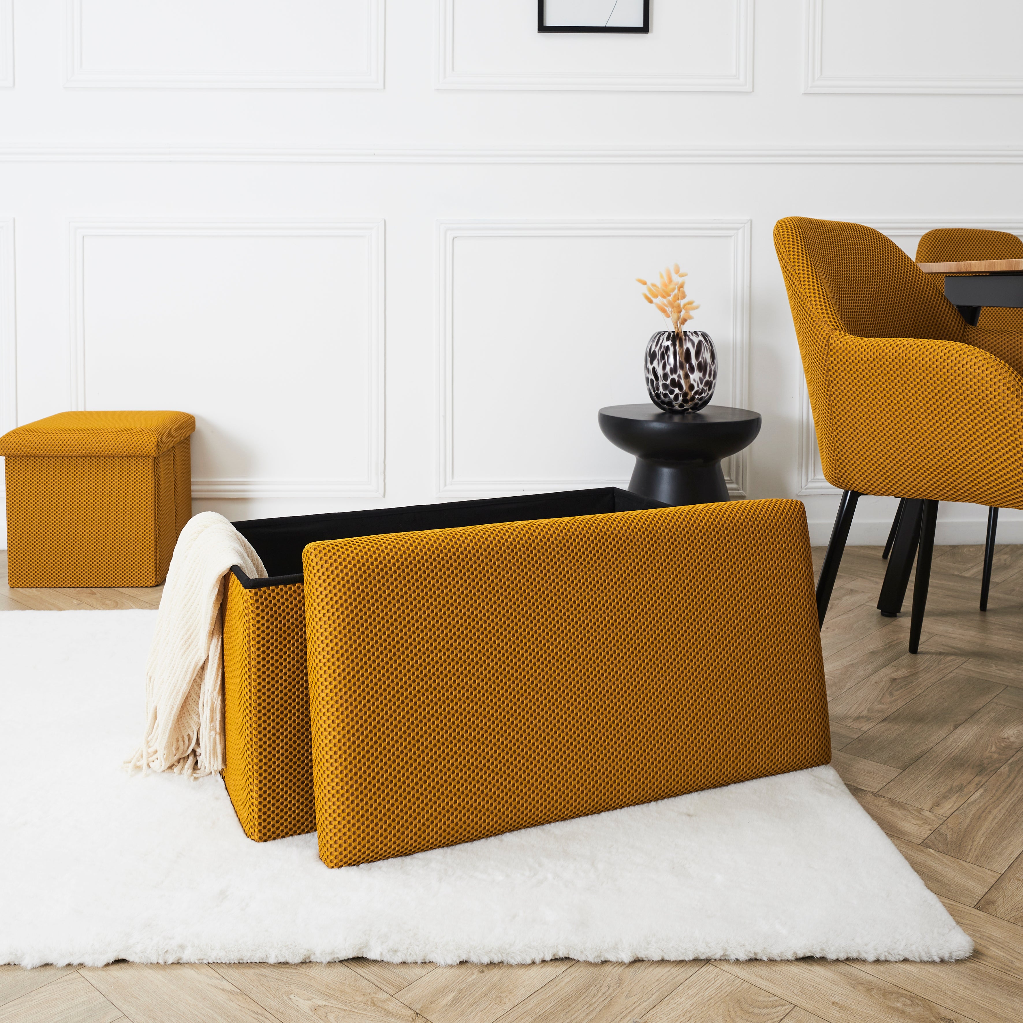 COFFRE BANC PLIABLE ATOME JAUNE