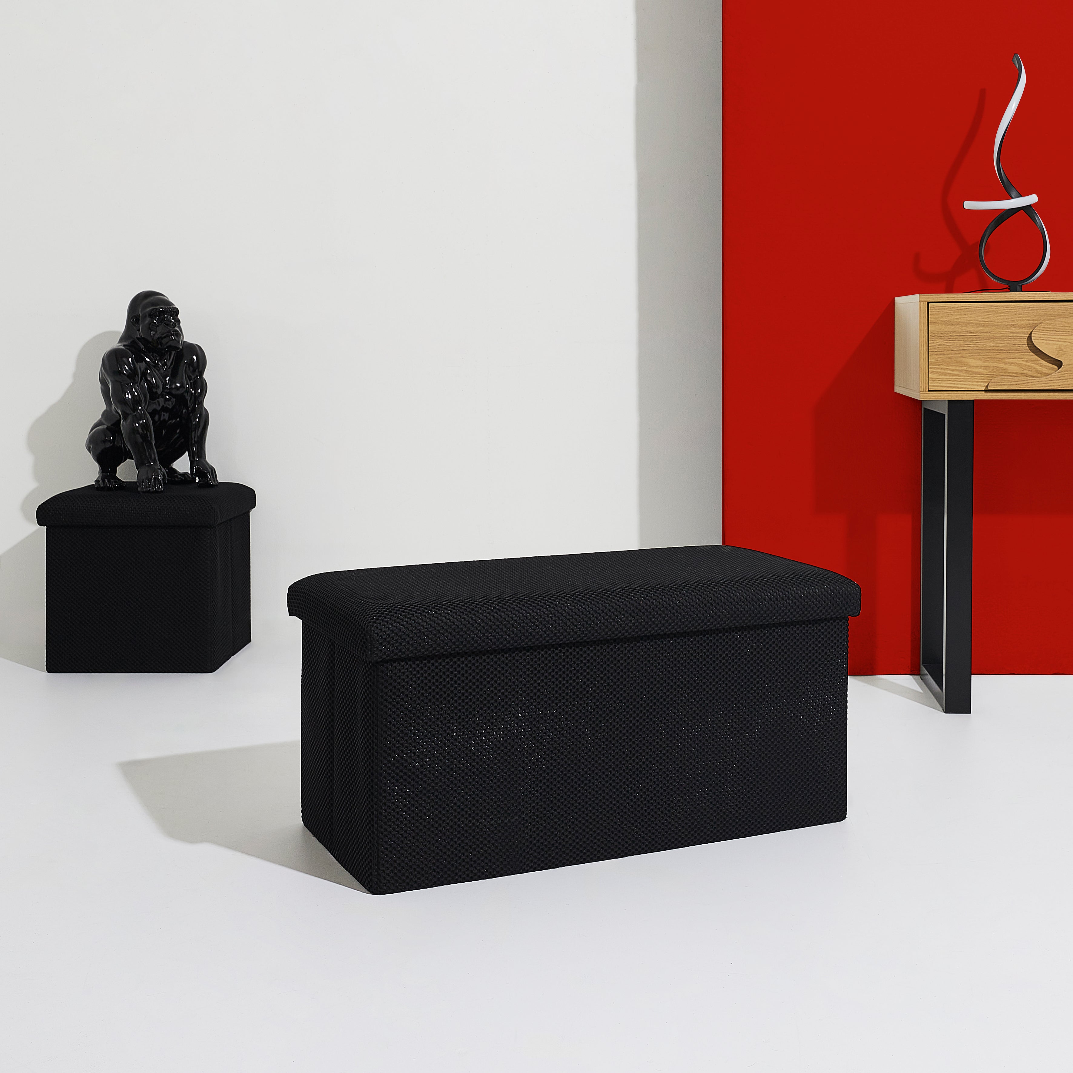 COFFRE BANC PLIABLE ATOME NOIR