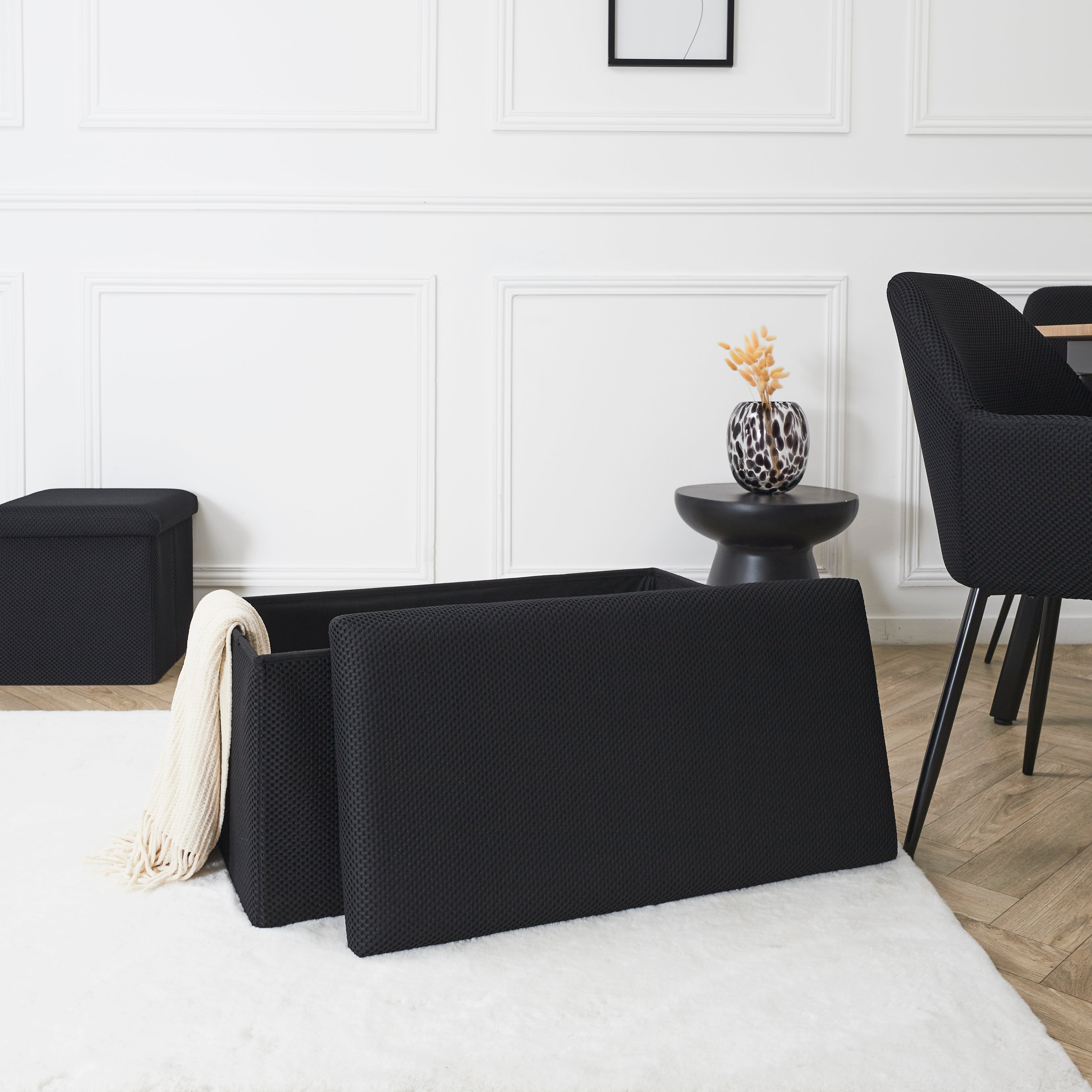 COFFRE BANC PLIABLE ATOME NOIR