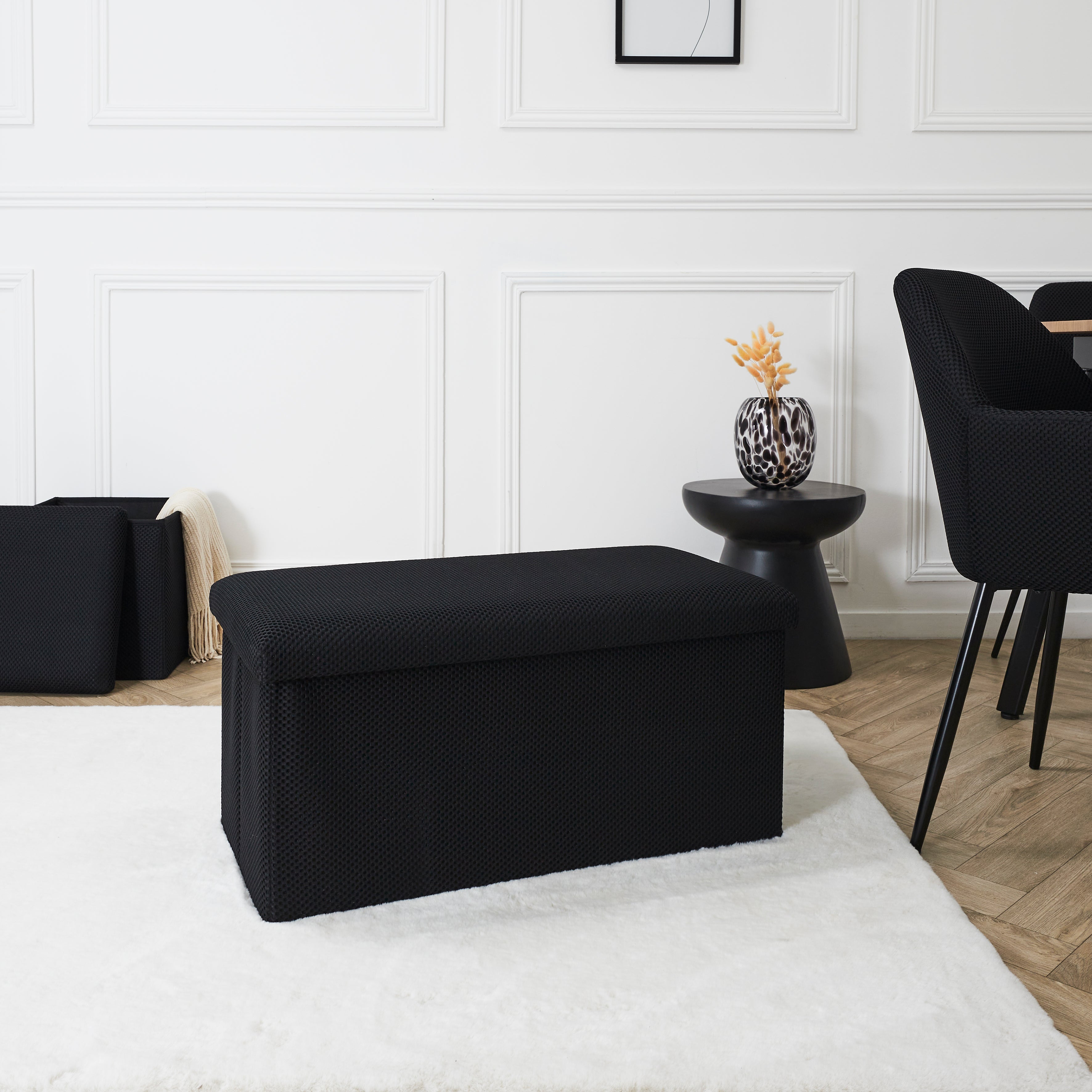 COFFRE BANC PLIABLE ATOME NOIR
