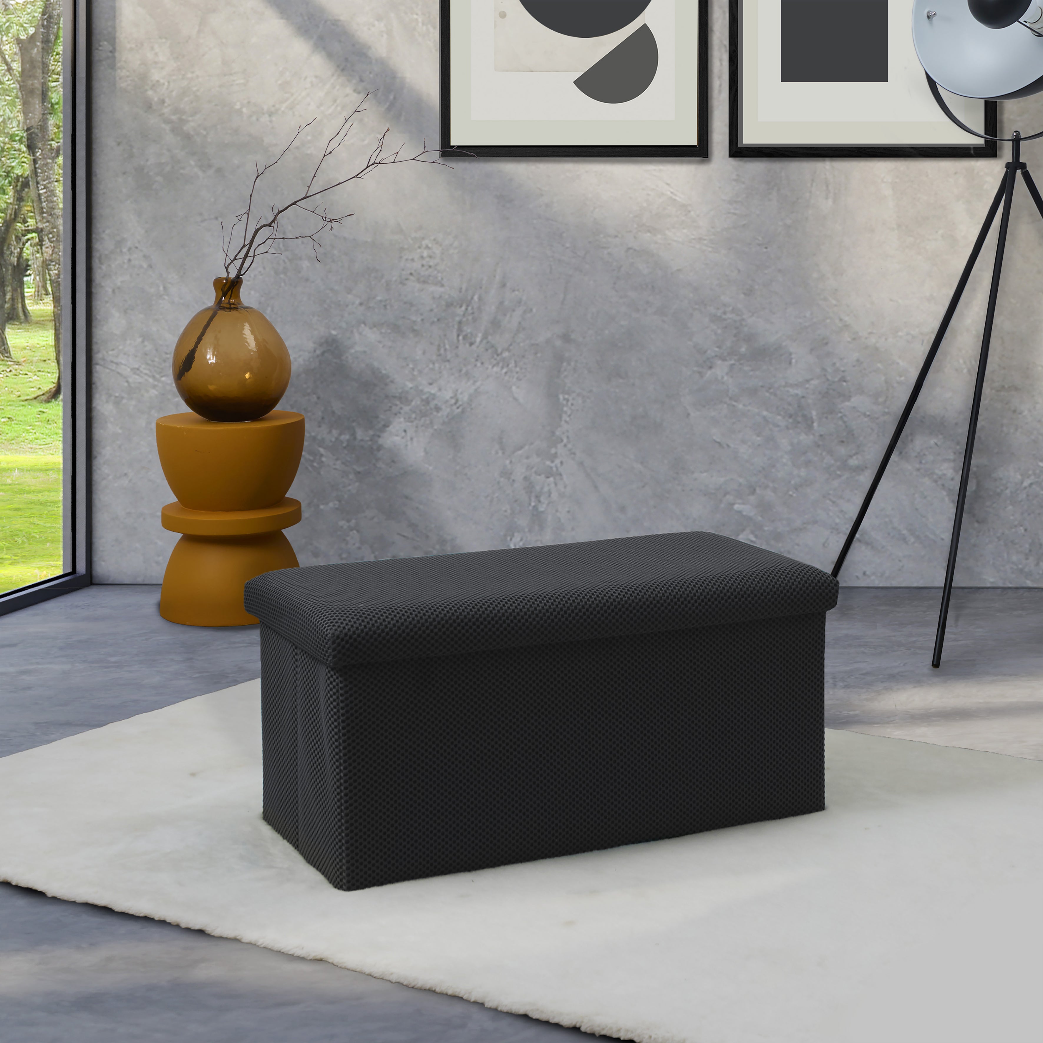 COFFRE BANC PLIABLE ATOME GRIS