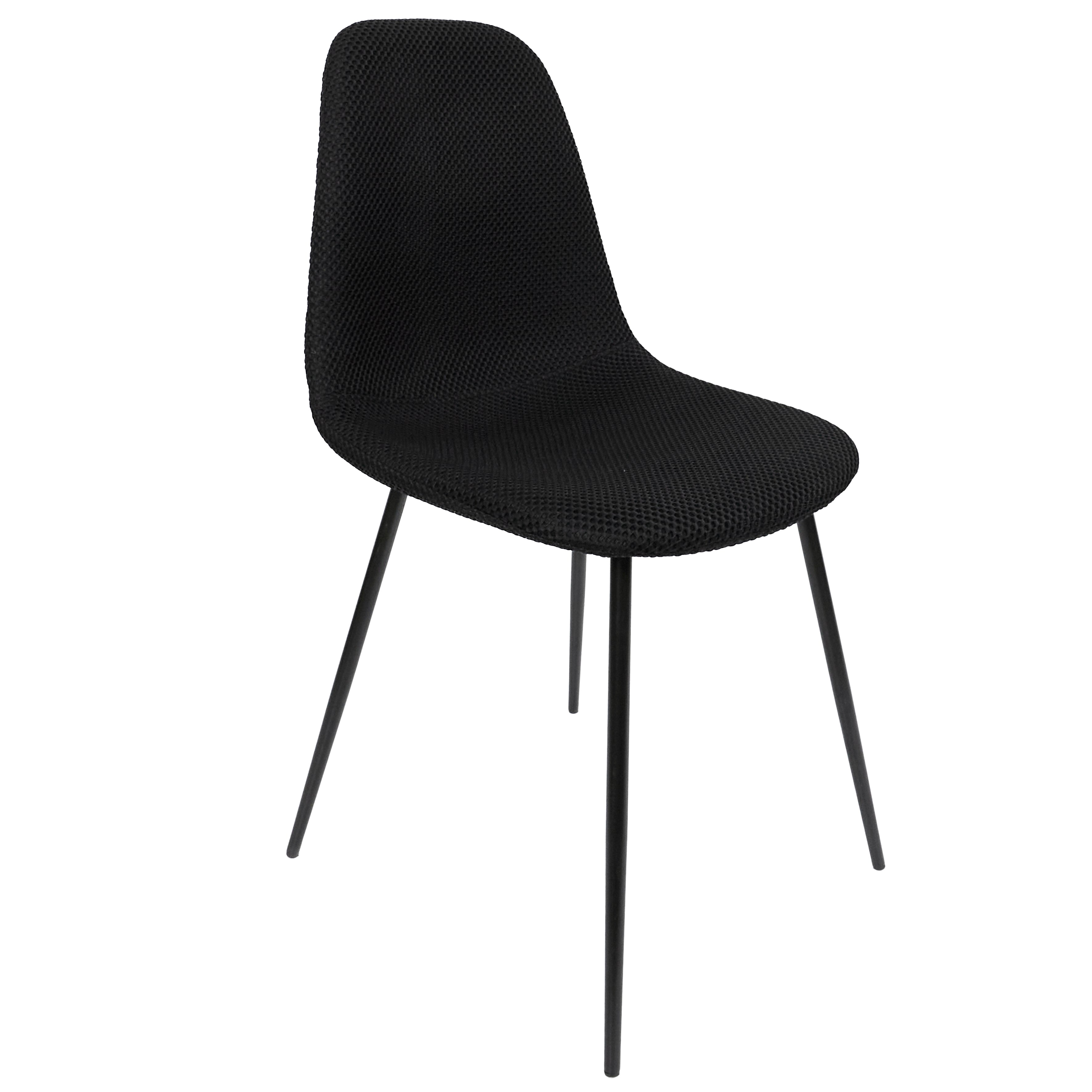 CHAISE ATOME NOIR - LOT DE 4
