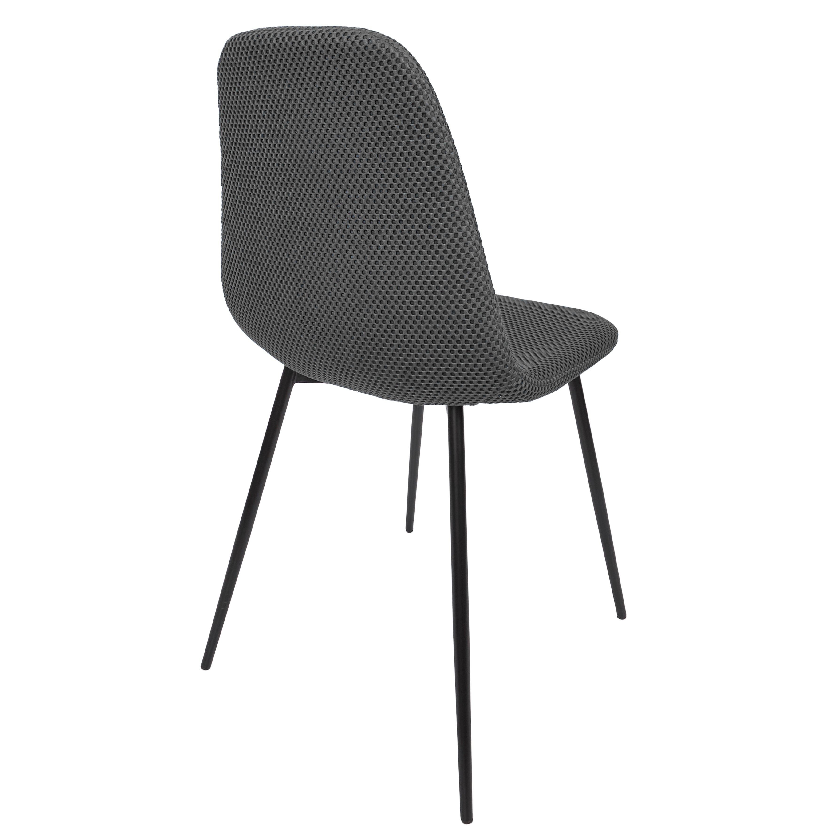 CHAISE ATOME GRIS - LOT DE 4