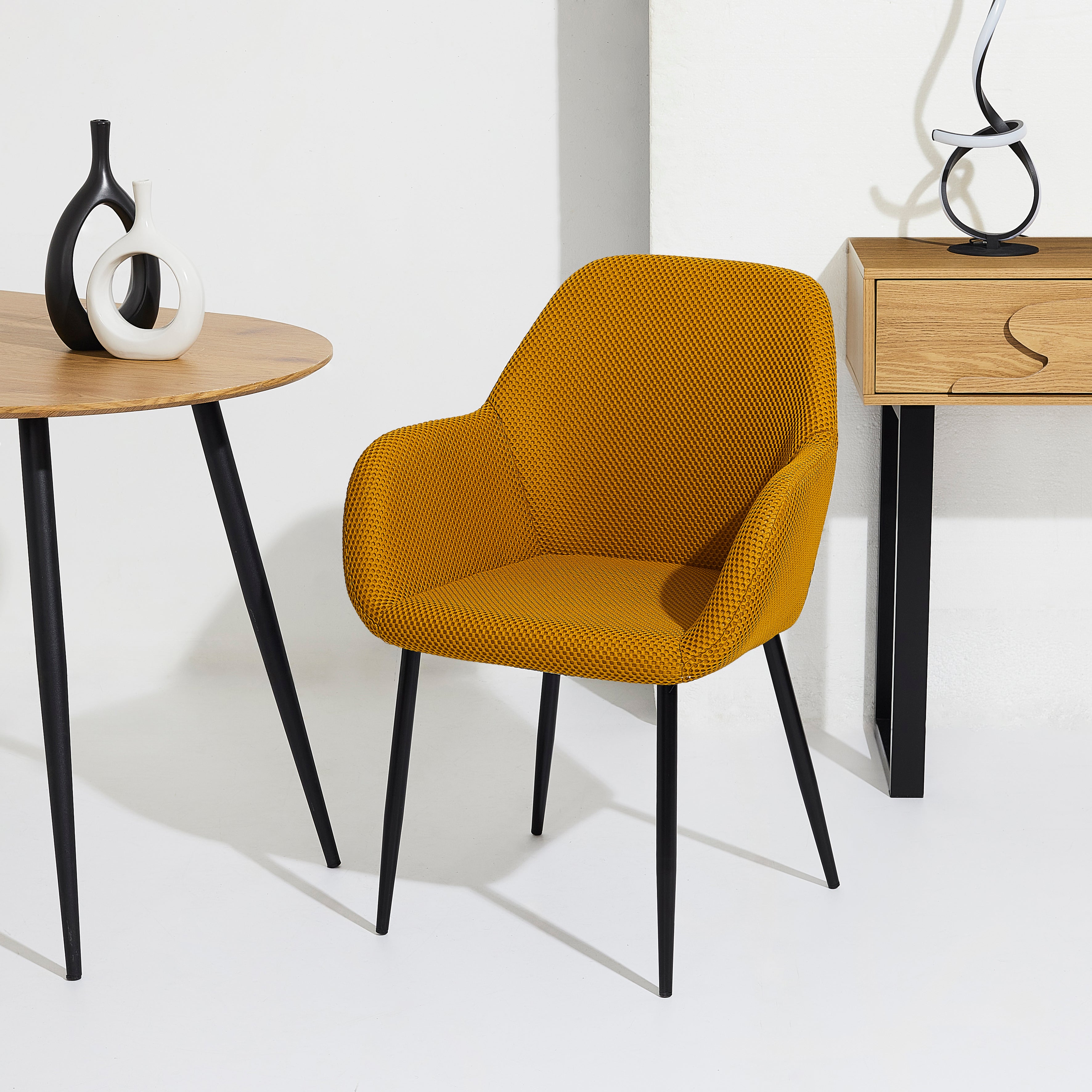FAUTEUIL ATOME JAUNE - LOT DE 2