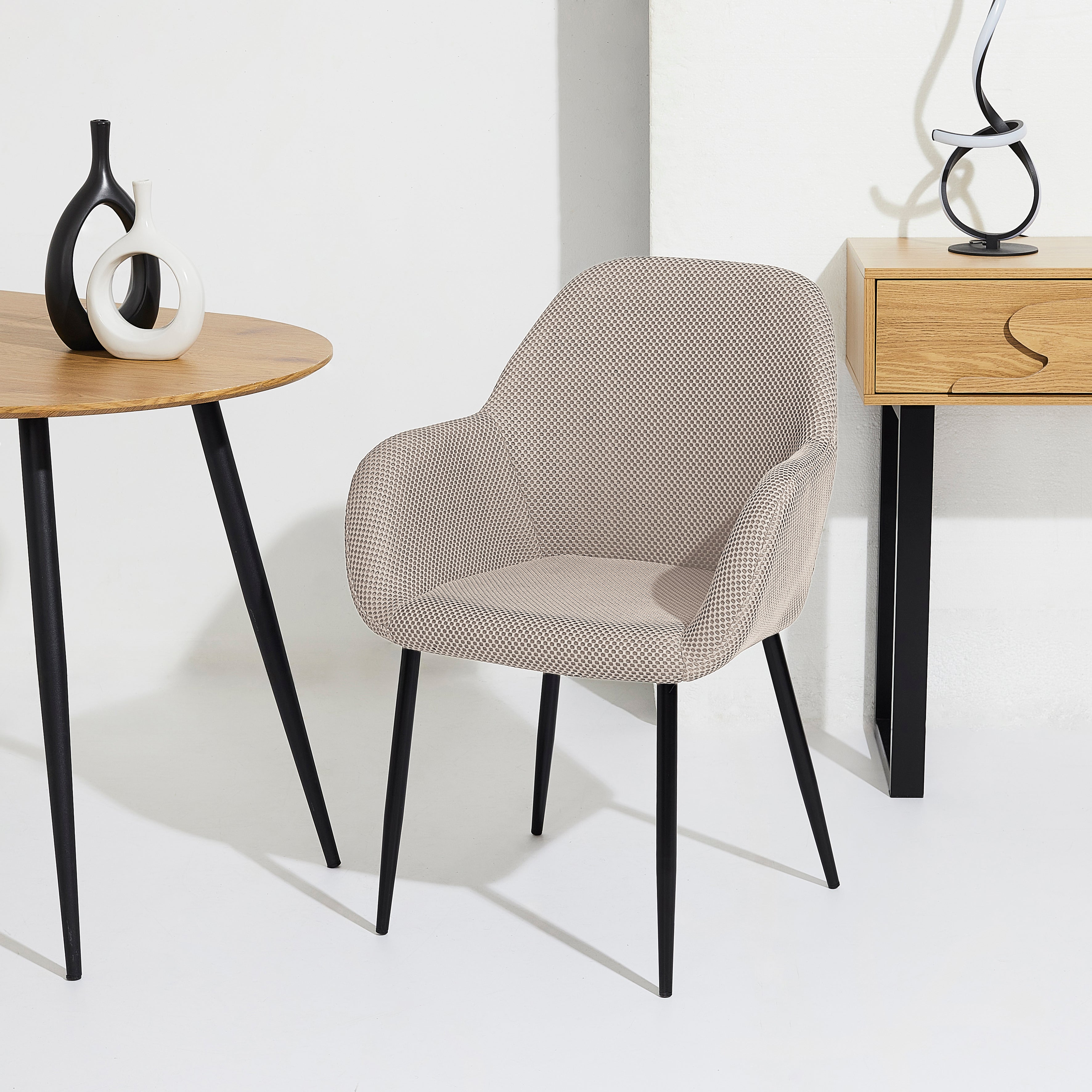 FAUTEUIL ATOME GRIS - LOT DE 2