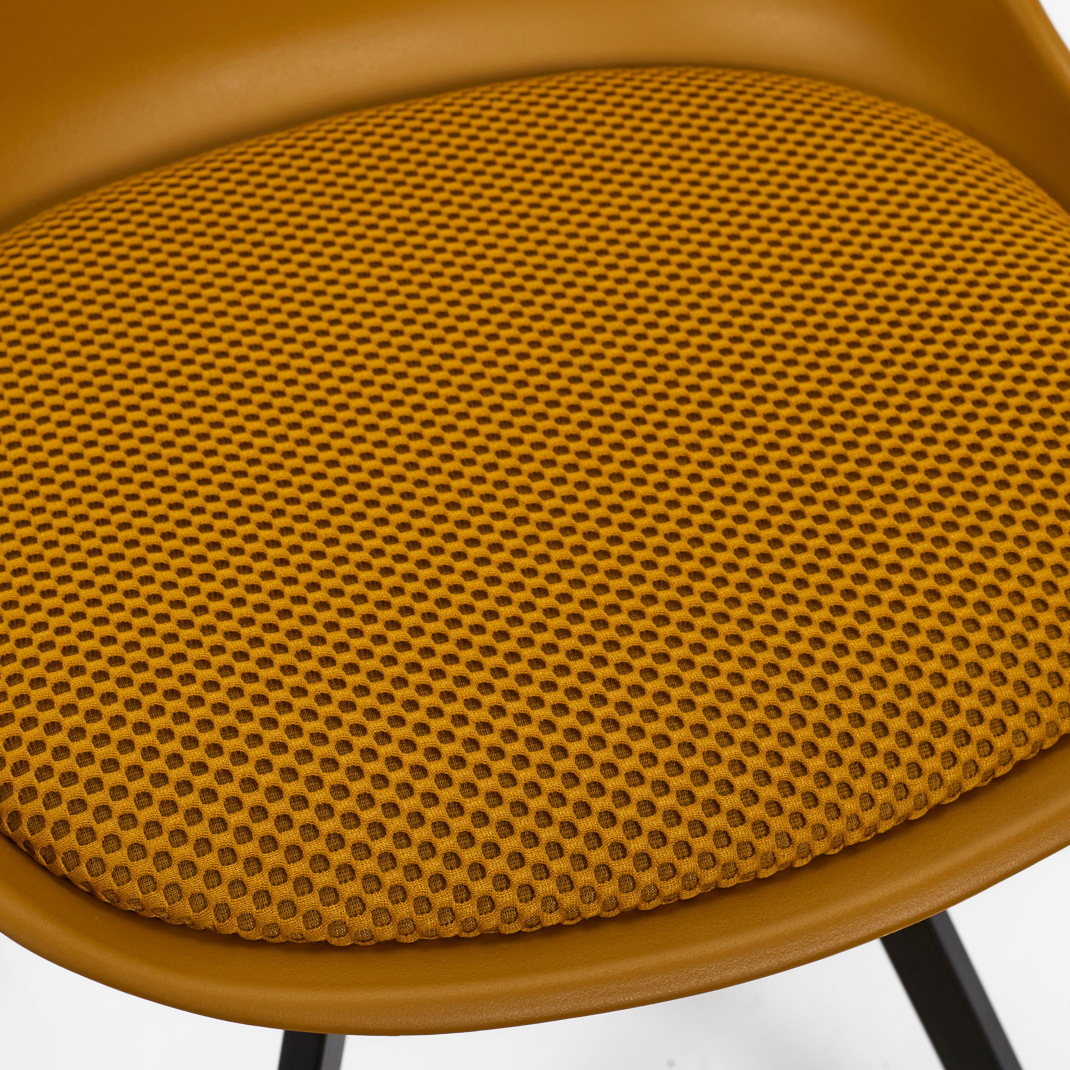 CHAISE PP AVEC COUSSIN ATOME JAUNE - LOT DE 4