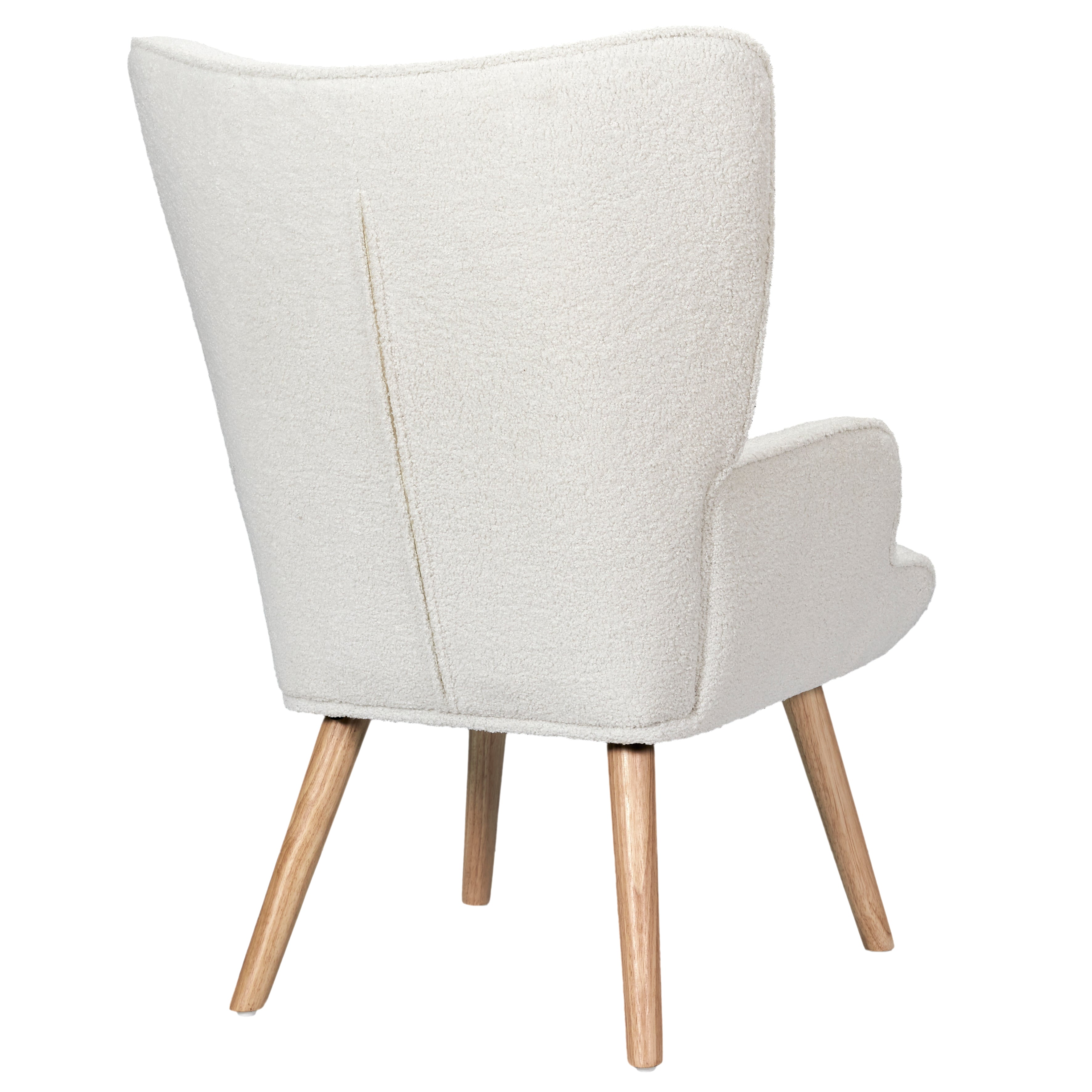 FAUTEUIL DE SALON BOUCLETTE RHEA BLANC