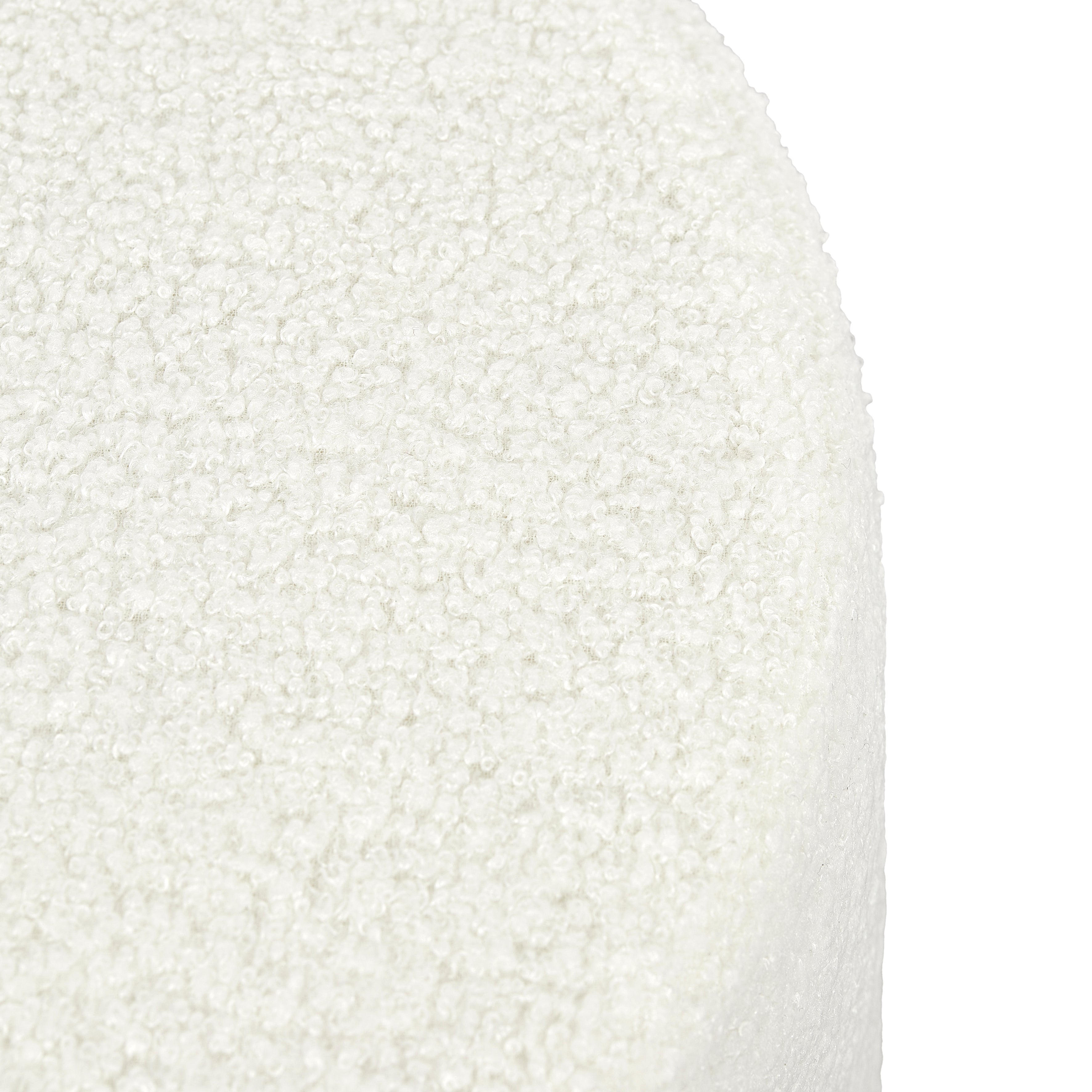 POUF BOUCLETTE RHEA BLANC
