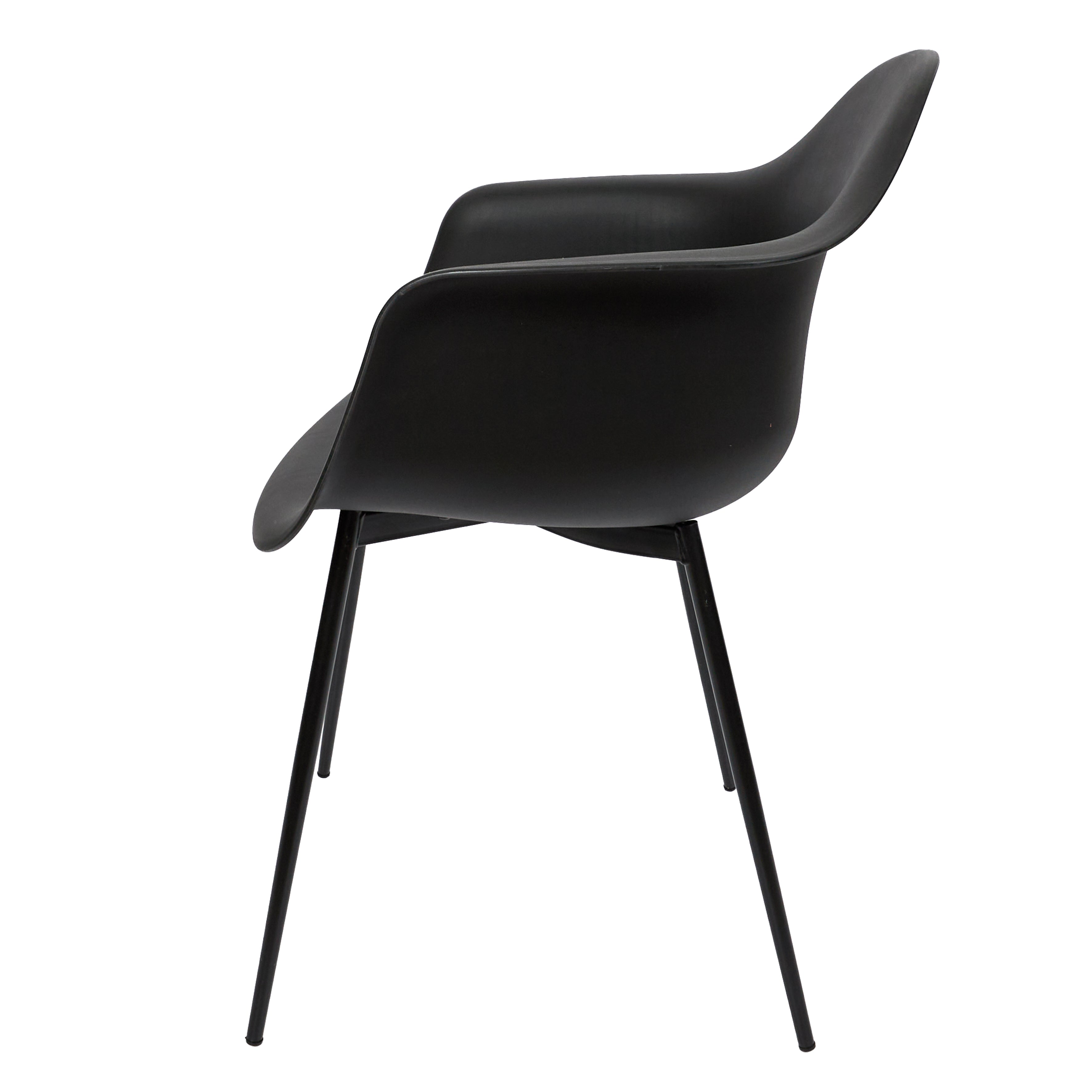 FAUTEUIL GUSTAV NOIR - LOT DE 4