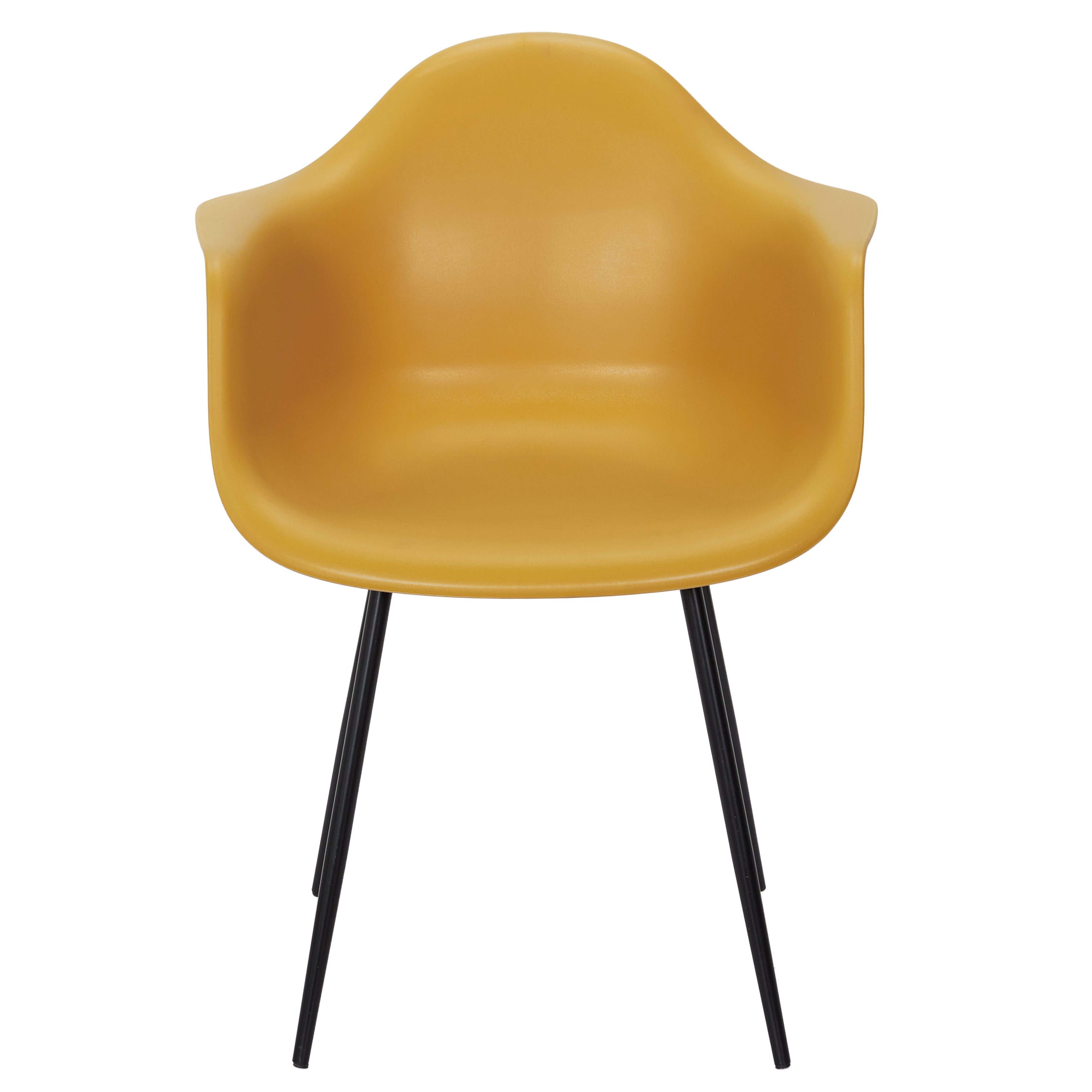 FAUTEUIL GUSTAV JAUNE - LOT DE 4