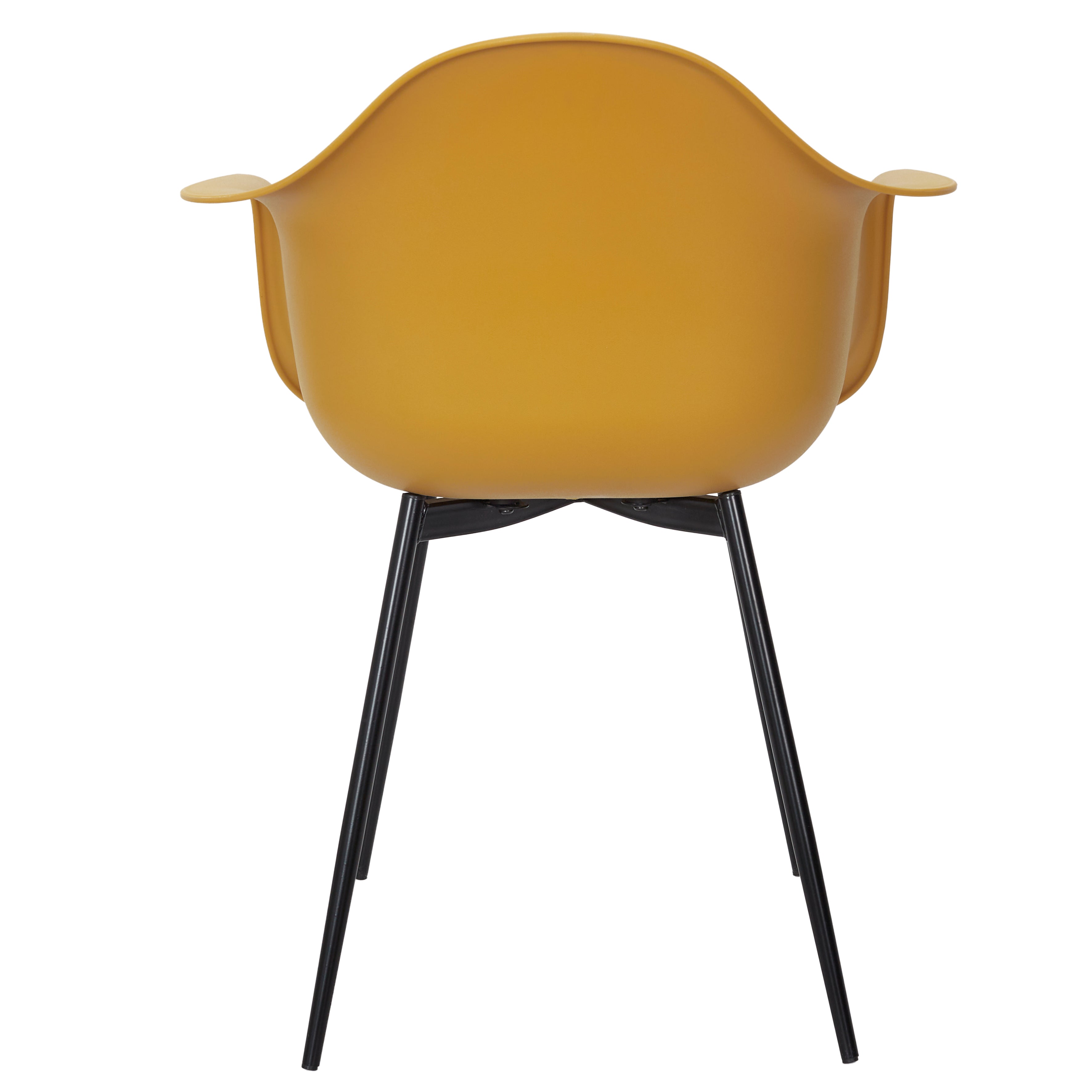 FAUTEUIL GUSTAV JAUNE - LOT DE 4