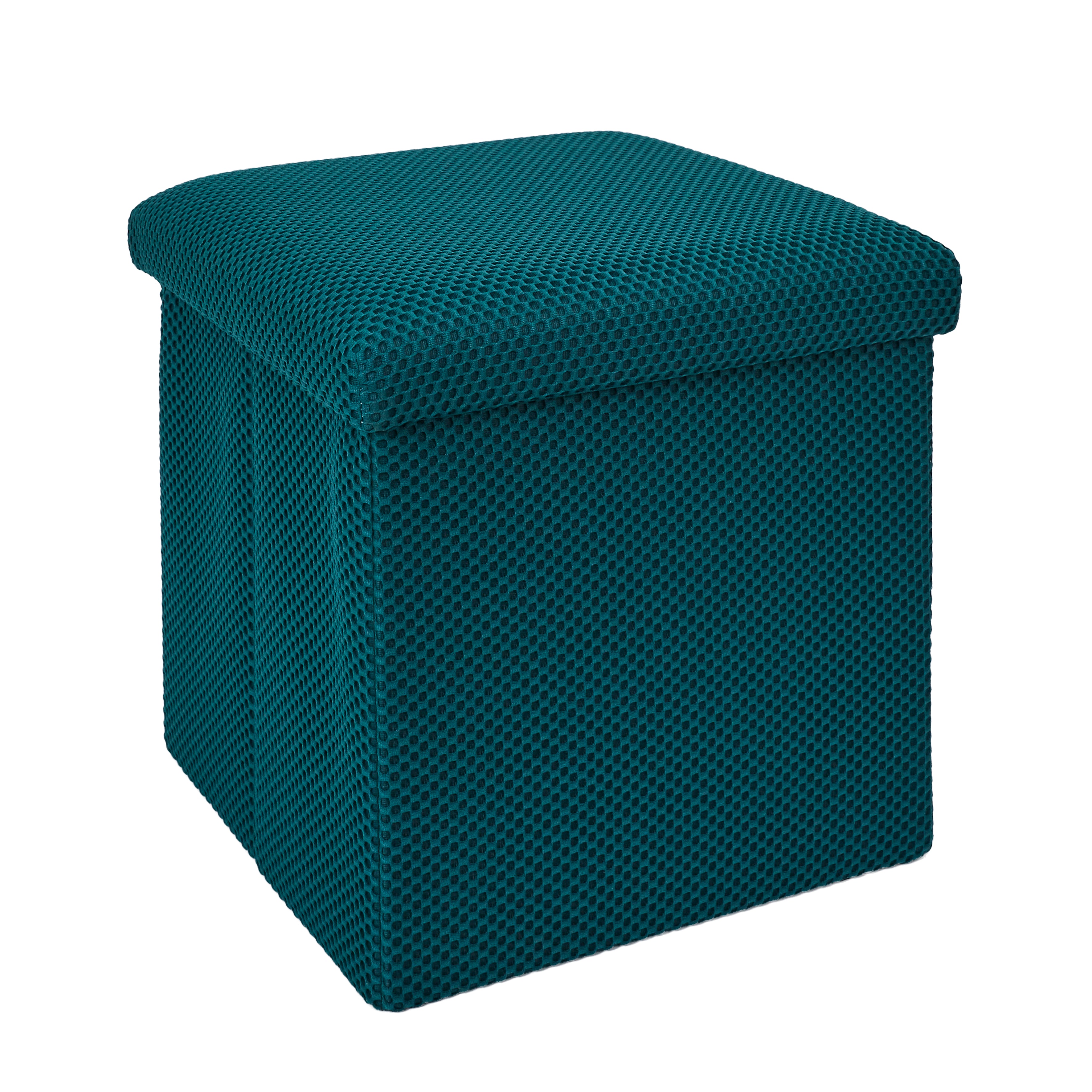 COFFRE POUF PLIABLE ATOME BLEU