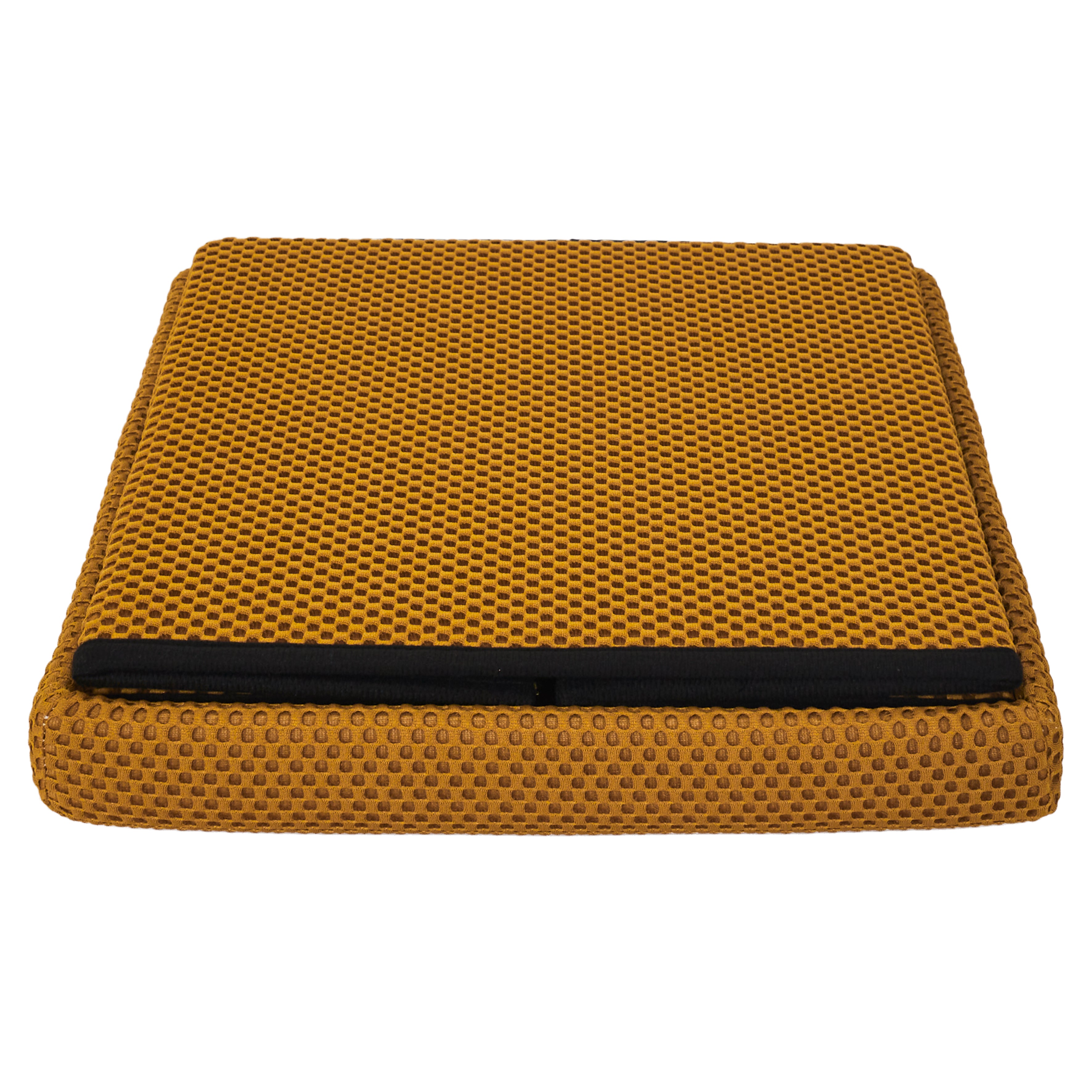 COFFRE POUF PLIABLE ATOME JAUNE