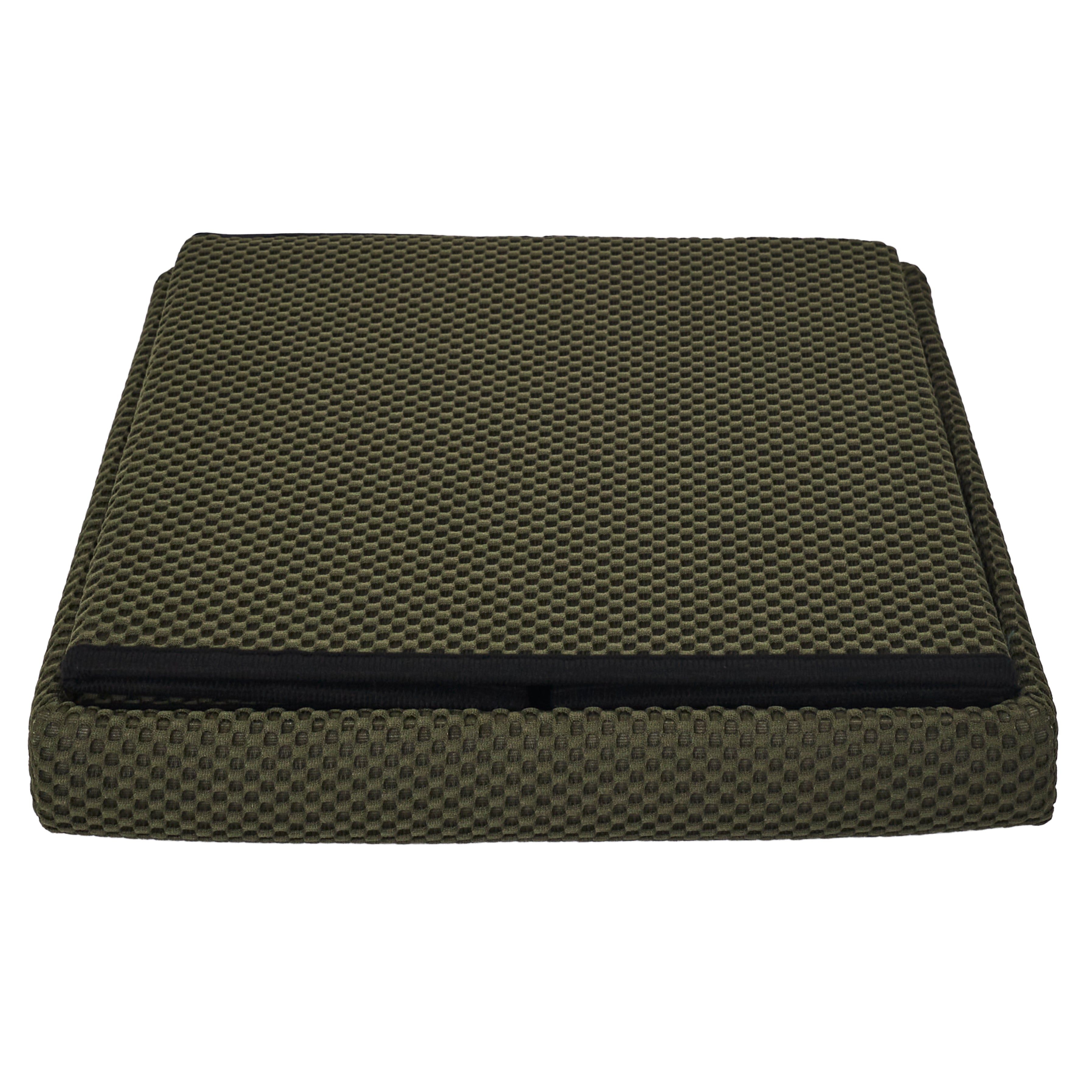 COFFRE POUF PLIABLE ATOME KAKI