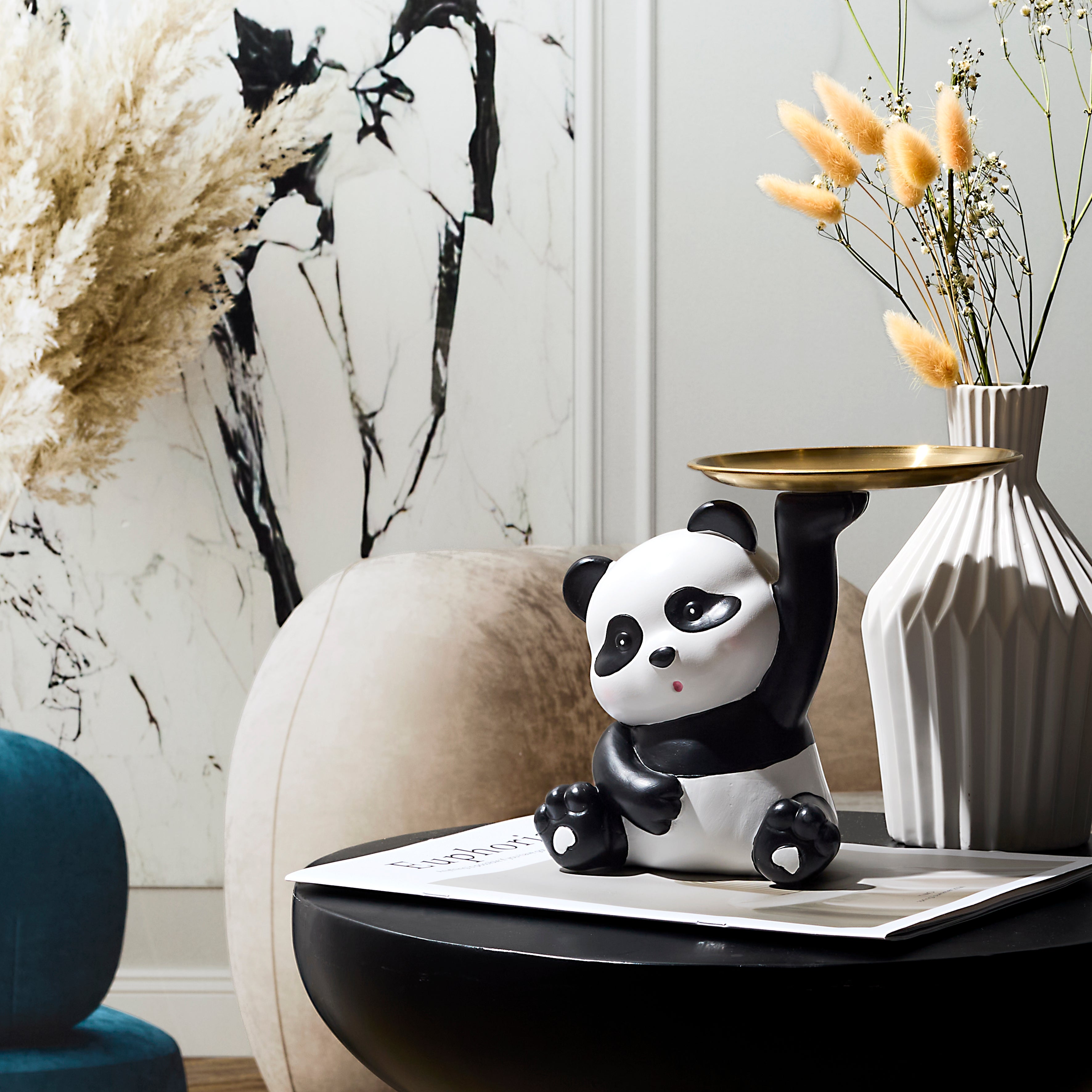 STATUE PANDA VIDE POCHE H18CM KAWAII