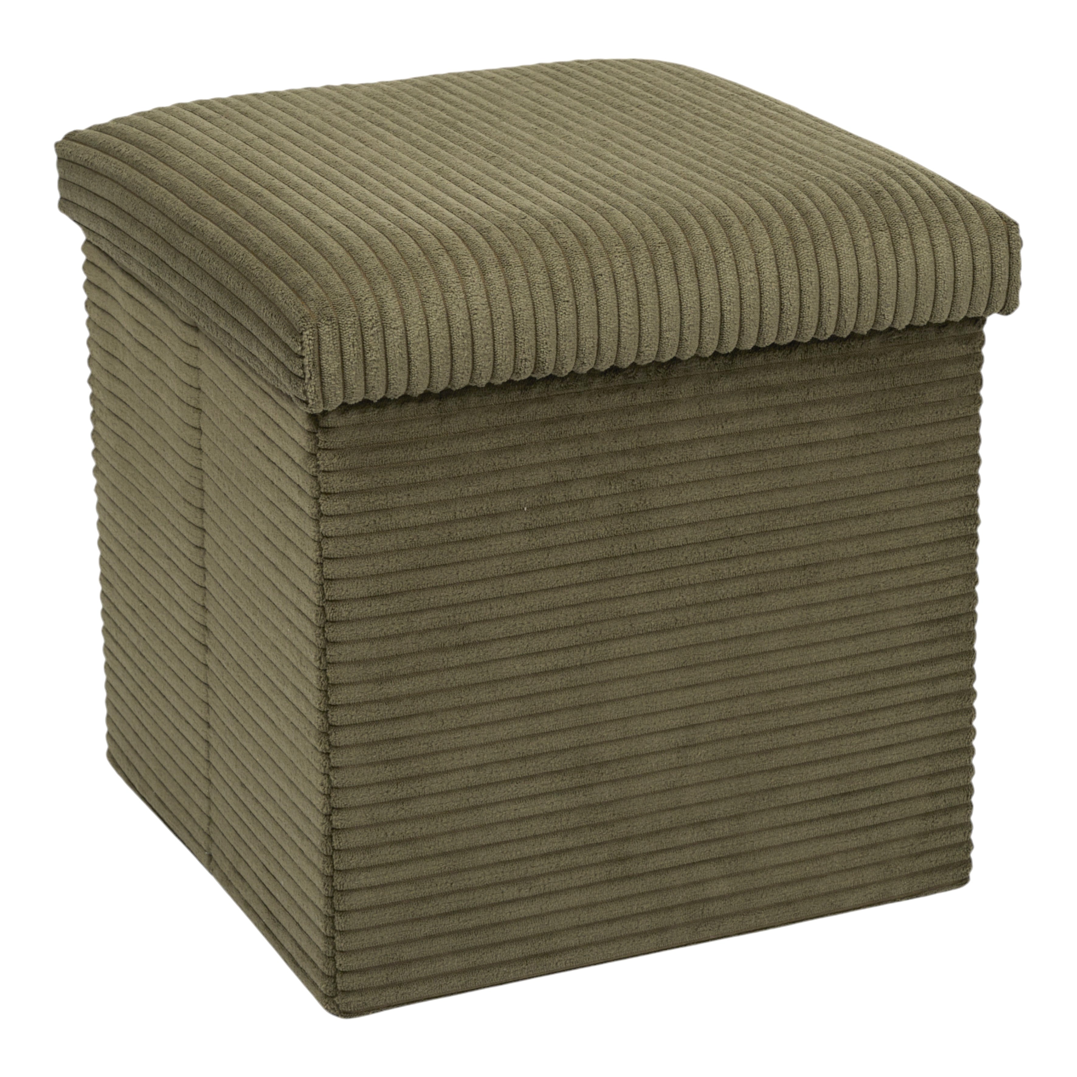 COFFRE POUF PLIABLE COTELE SCOTT VERT