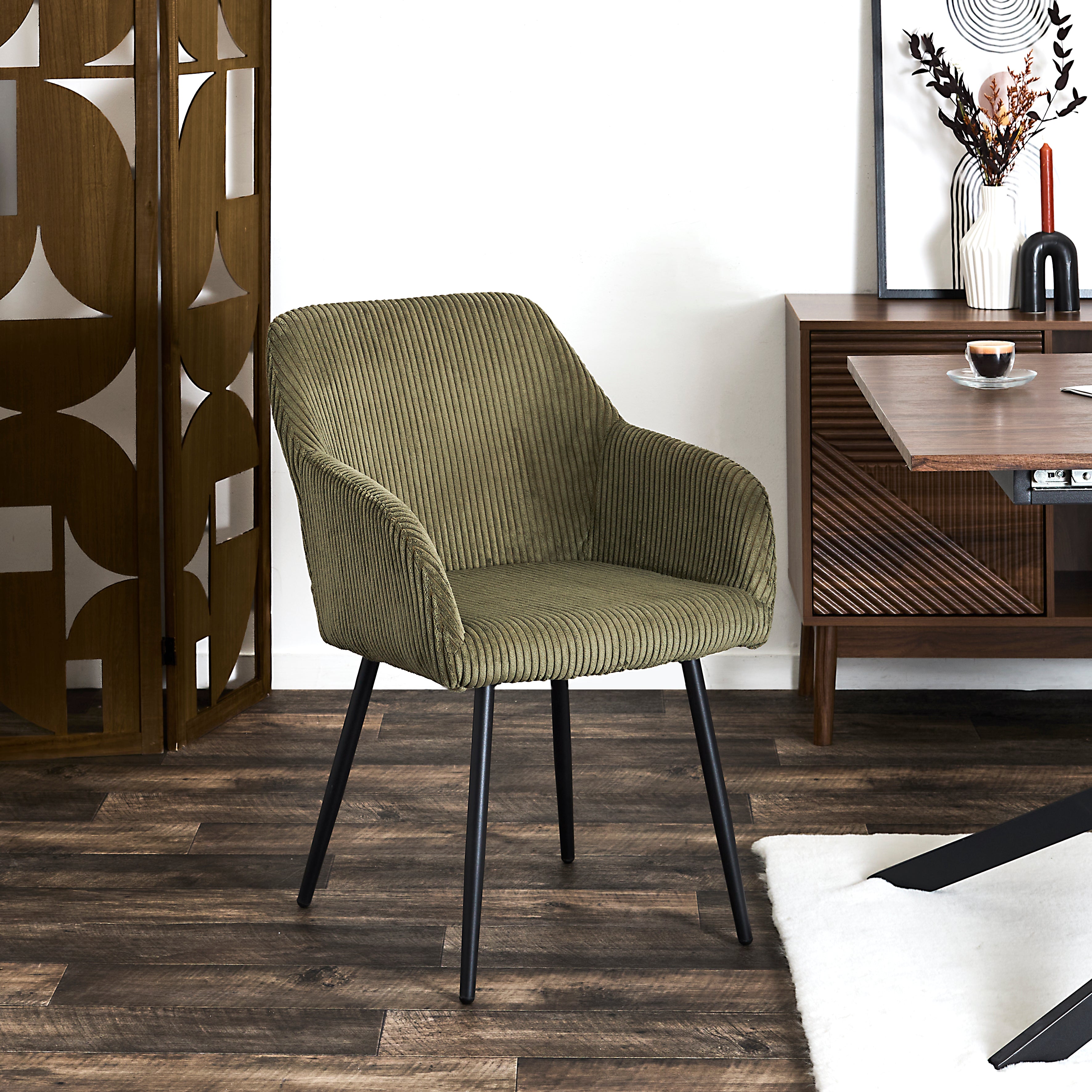 FAUTEUIL COTELE SCOTT VERT - LOT DE 2