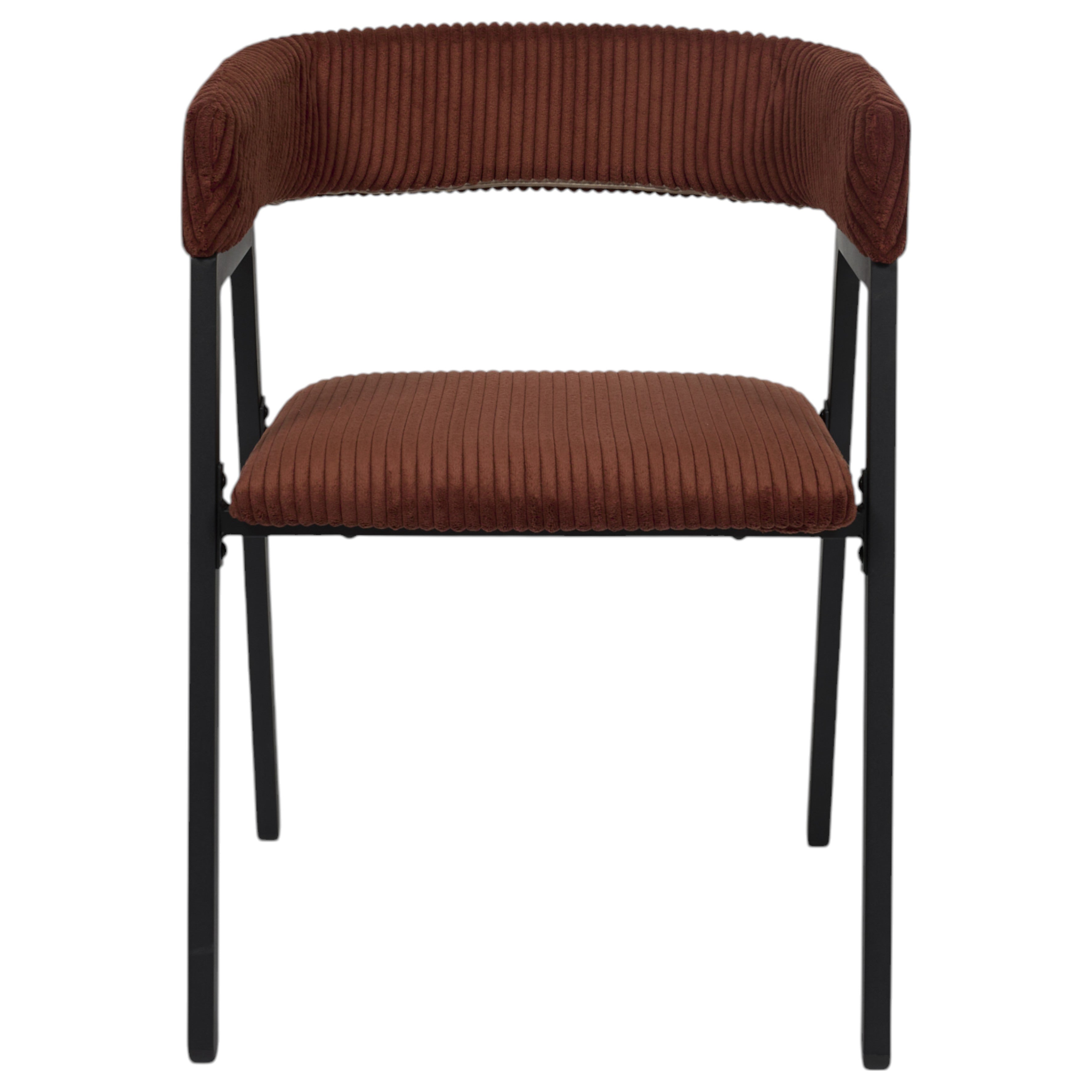 FAUTEUIL DESIGN COTELE SCOTT TERRACOTTA - LOT DE 2