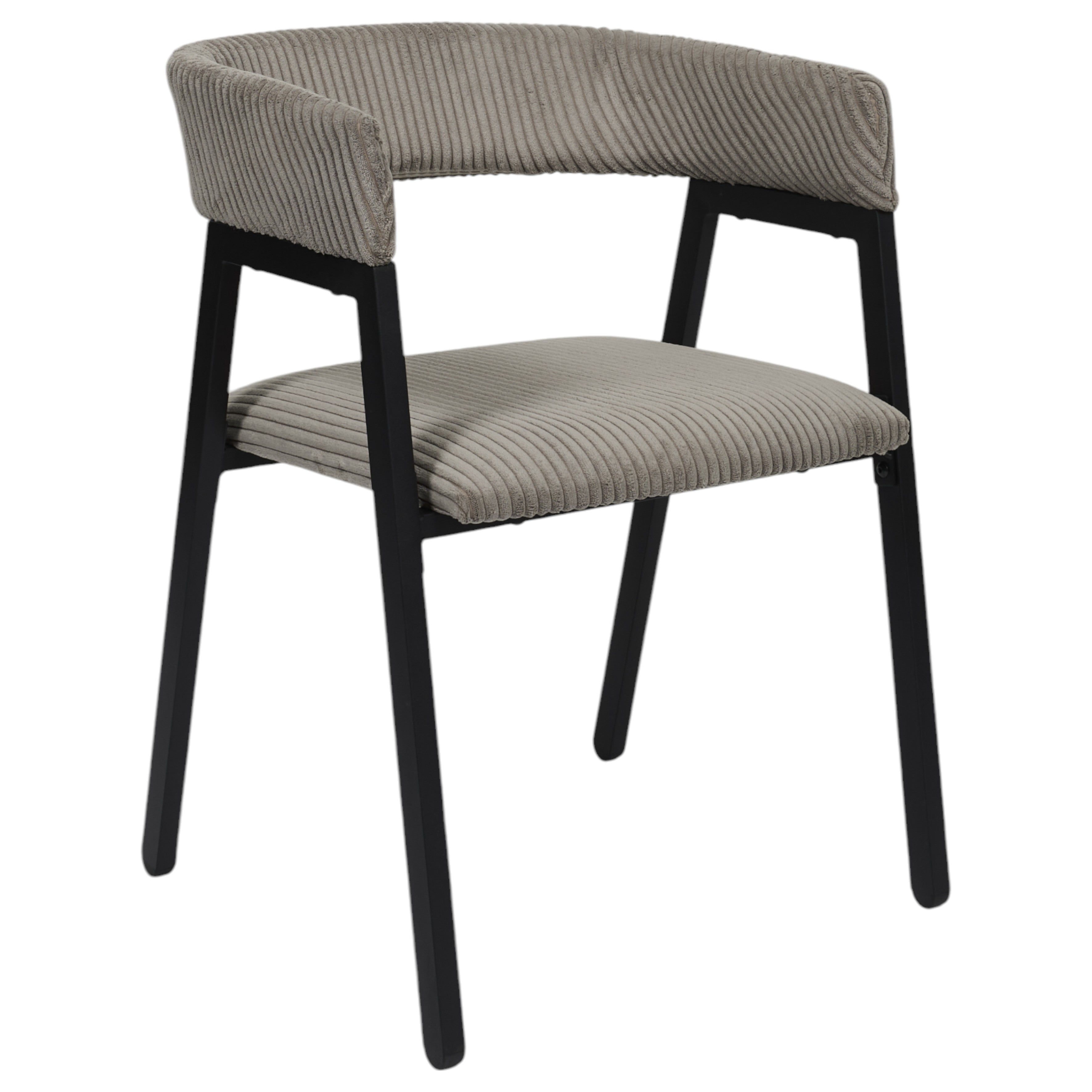 FAUTEUIL DESIGN COTELE SCOTT TAUPE - LOT DE 2