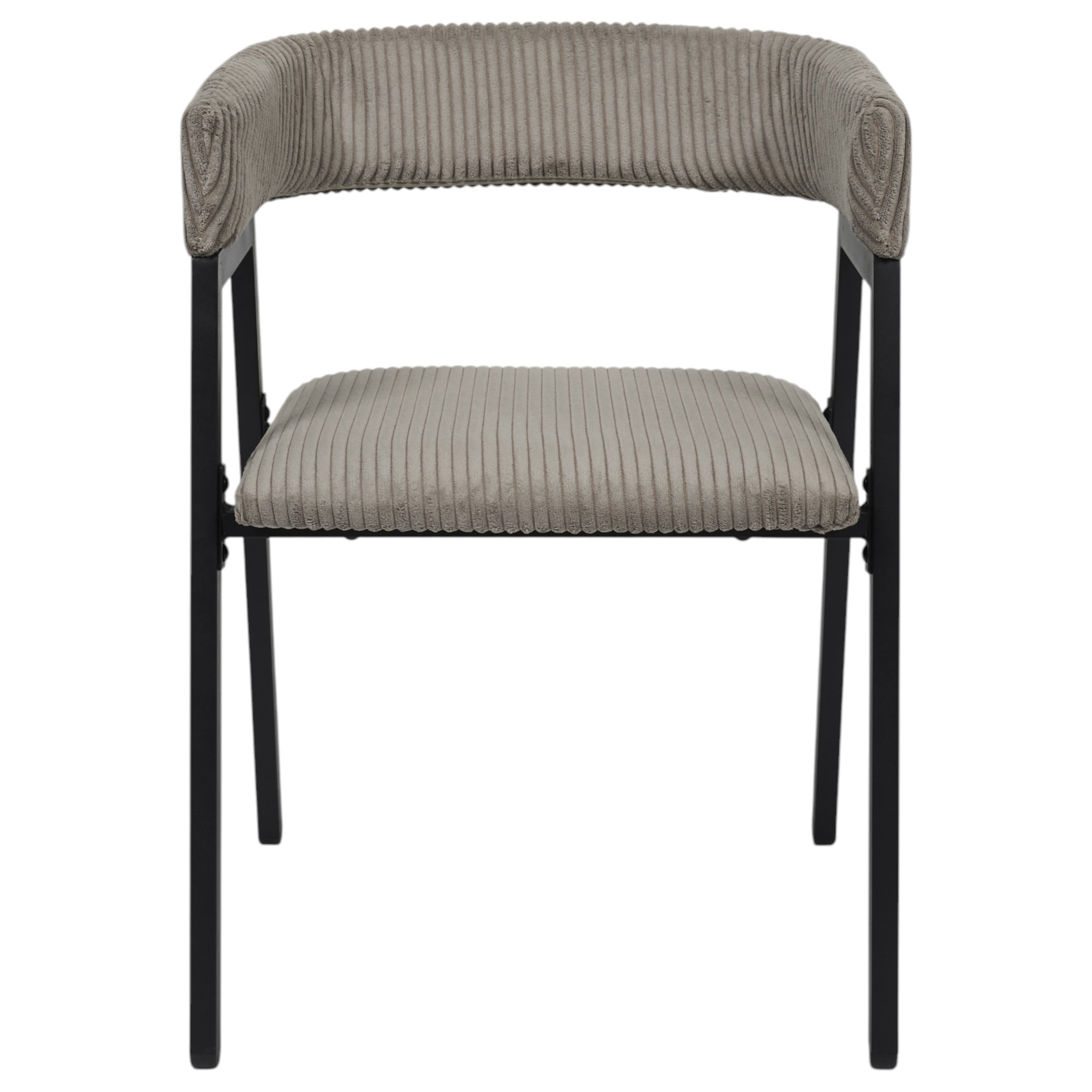 FAUTEUIL DESIGN COTELE SCOTT TAUPE - LOT DE 2