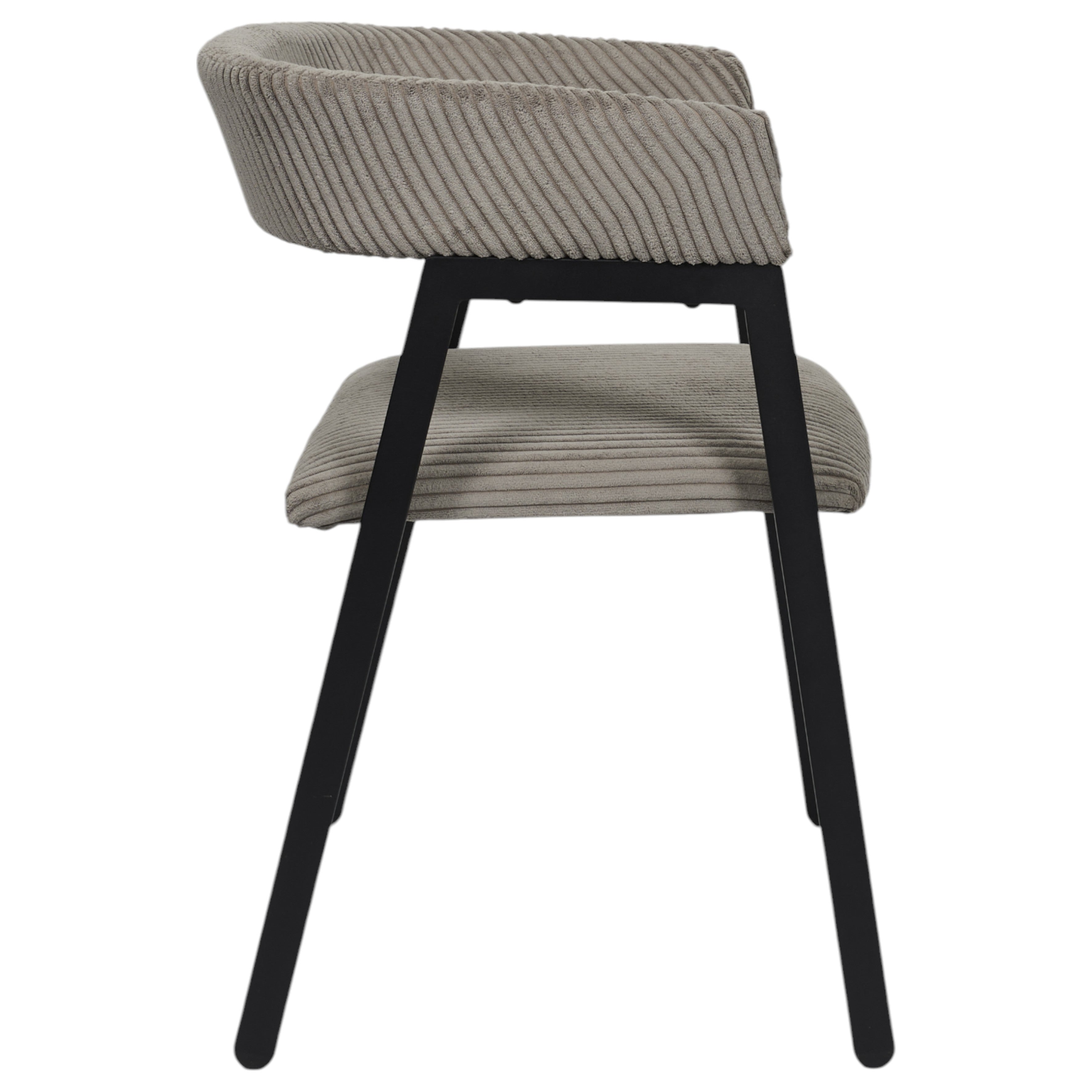 FAUTEUIL DESIGN COTELE SCOTT TAUPE - LOT DE 2