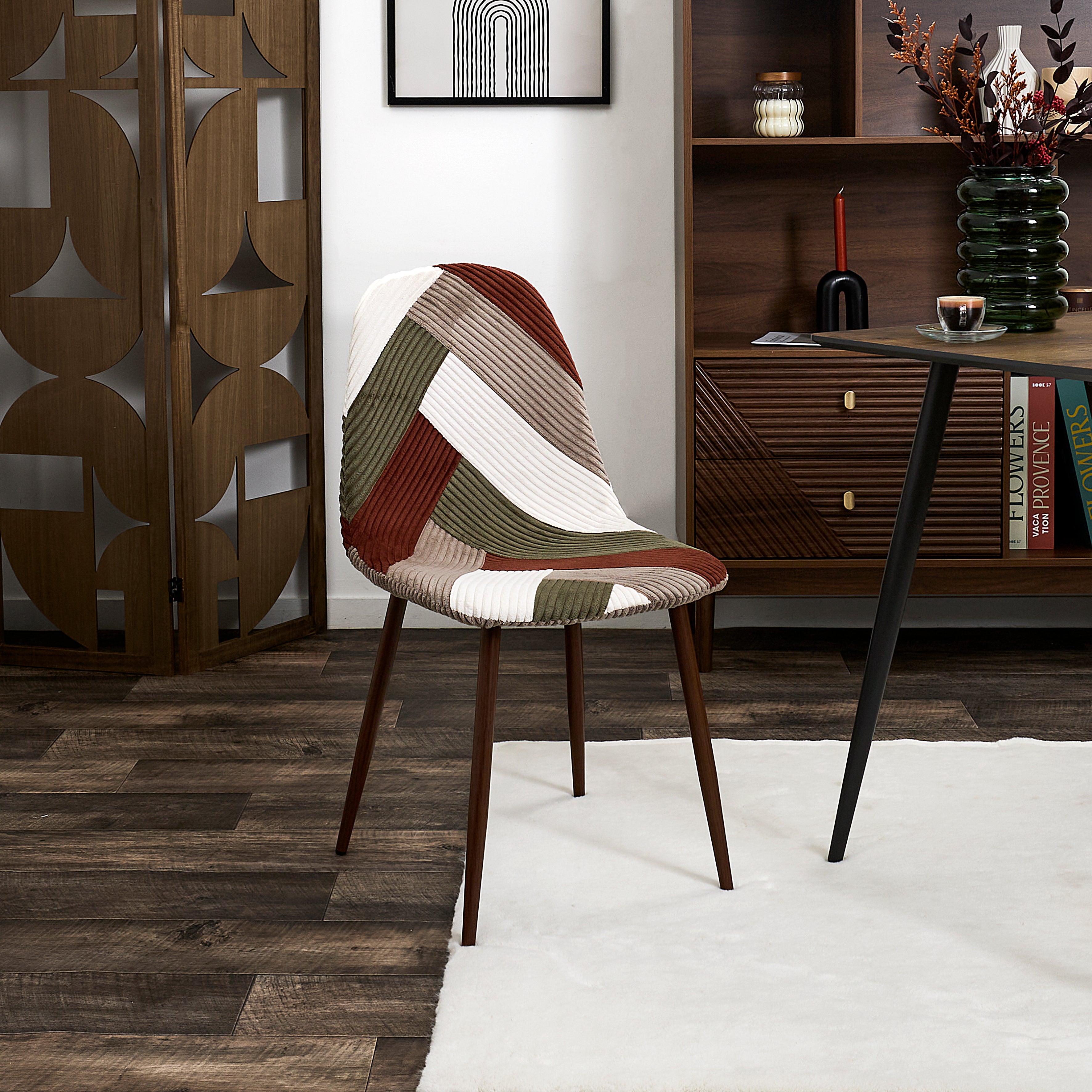 CHAISE PATCHWORK COTELE SCOTT - LOT DE 4