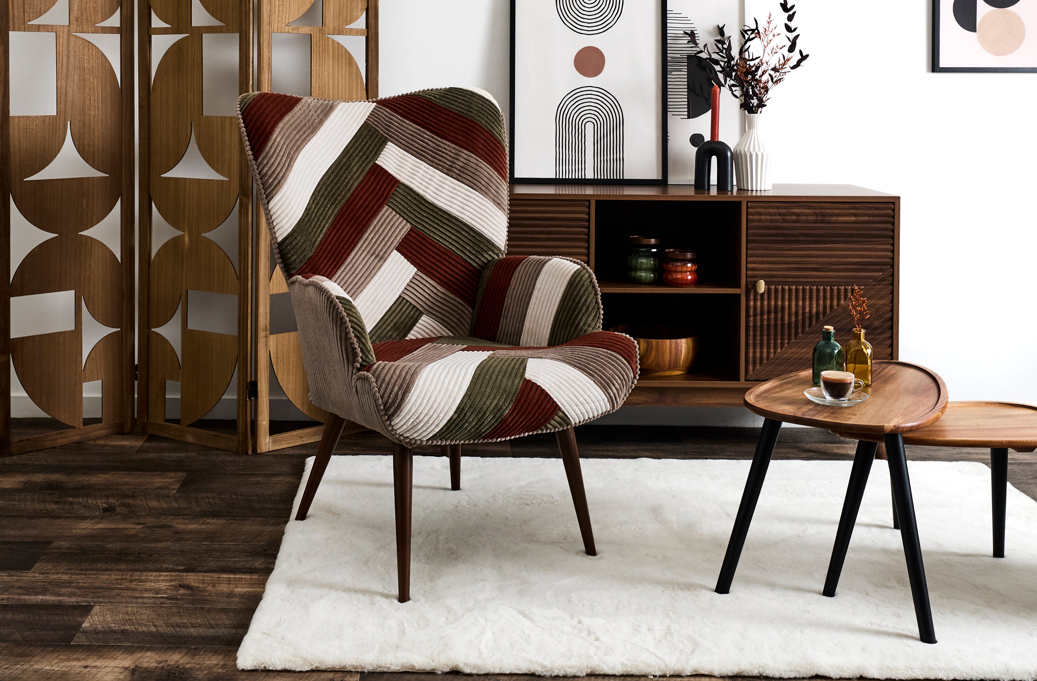 FAUTEUIL SALON PATCHWORK COTELE SCOTT
