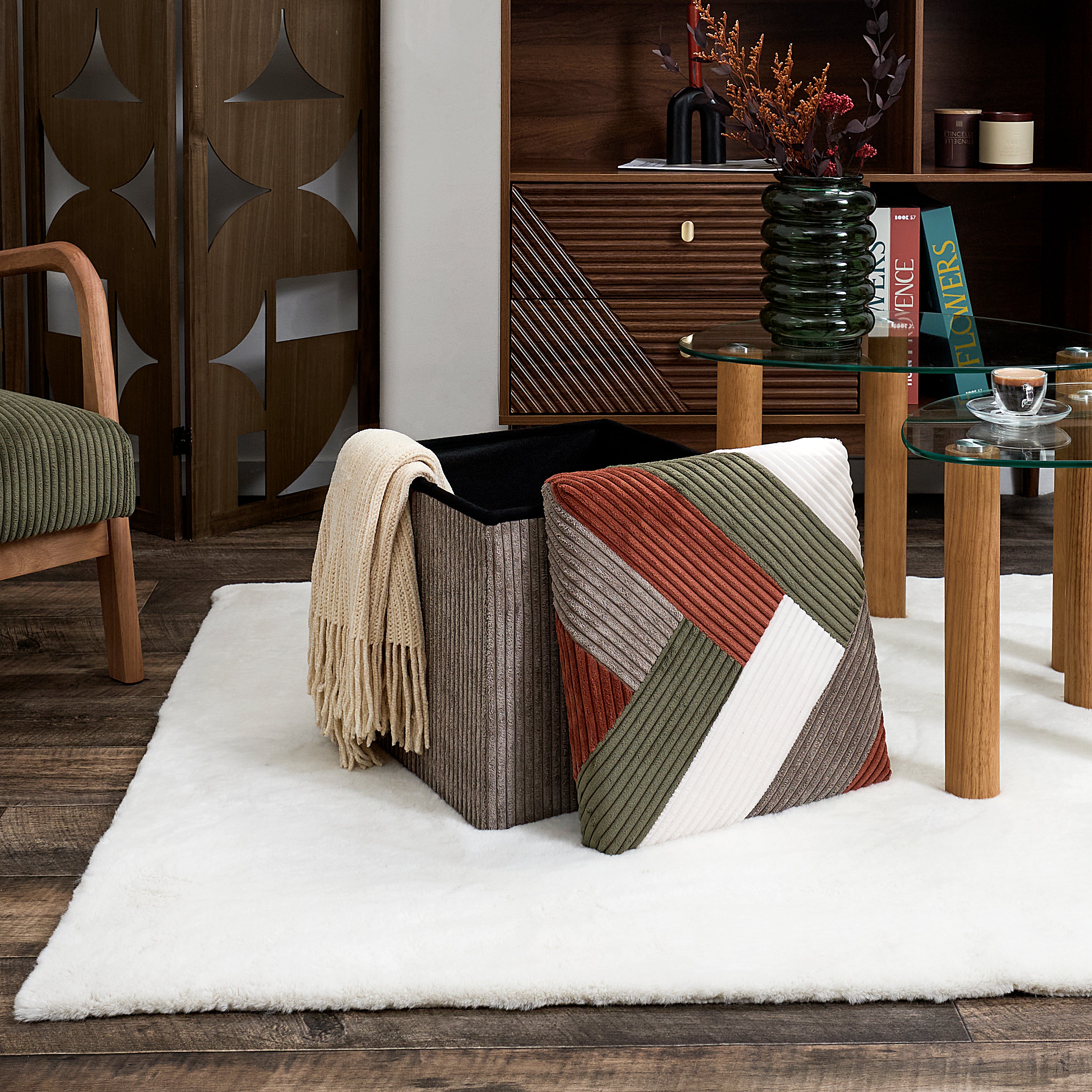 COFFRE POUF PLIABLE PATCHWORK COTELE SCOTT