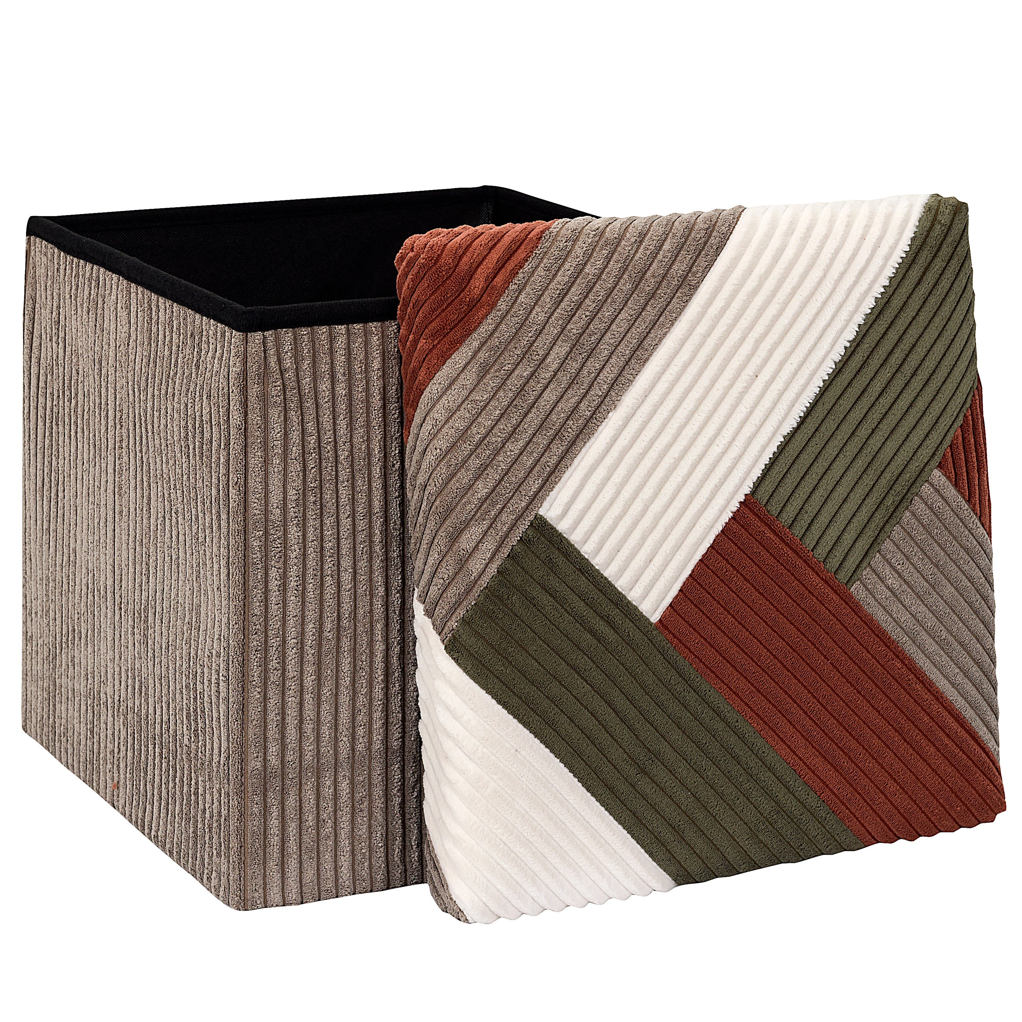 COFFRE POUF PLIABLE PATCHWORK COTELE SCOTT