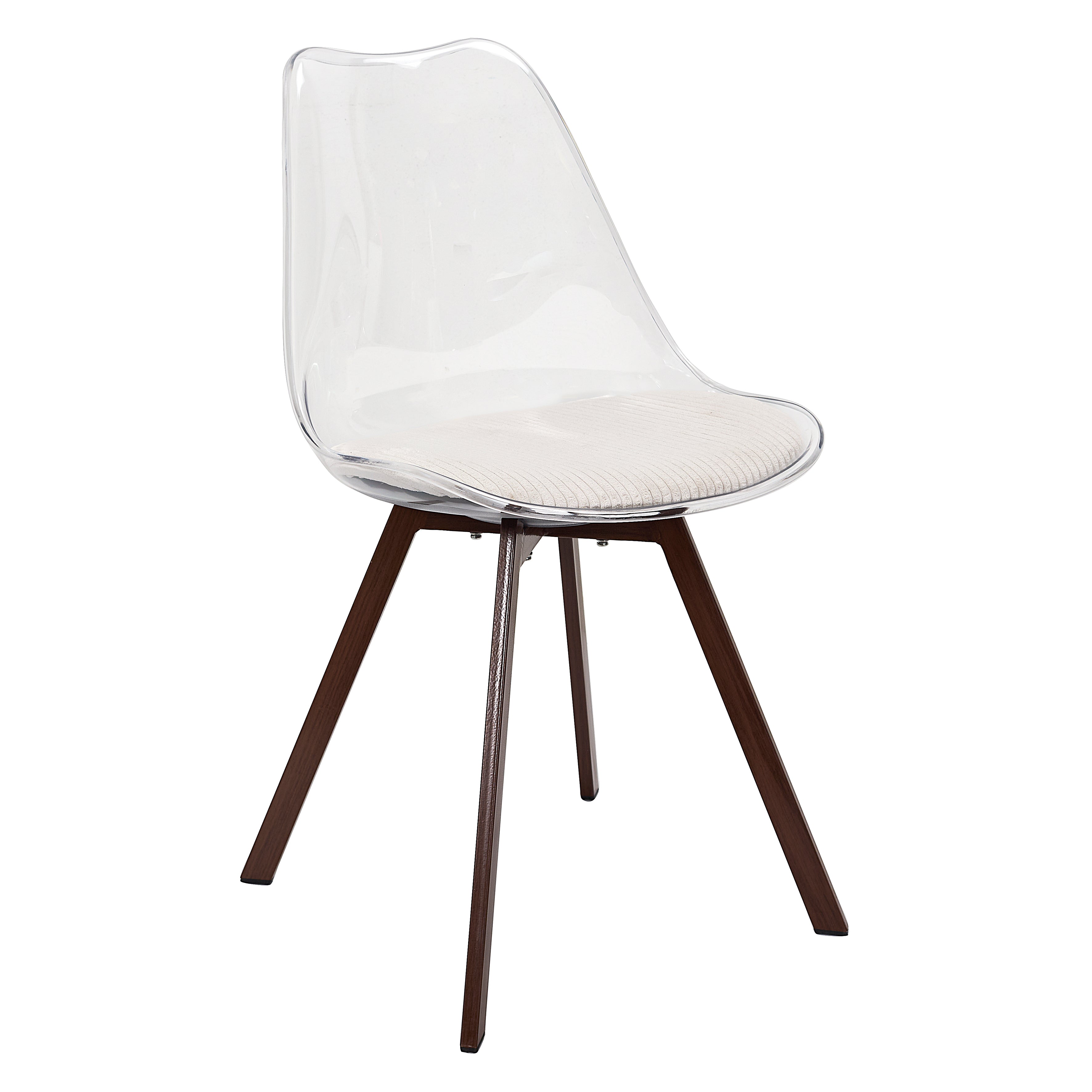 CHAISE TRANSPARENTE COUSSIN COTELE SCOTT BEIGE - LOT DE 4