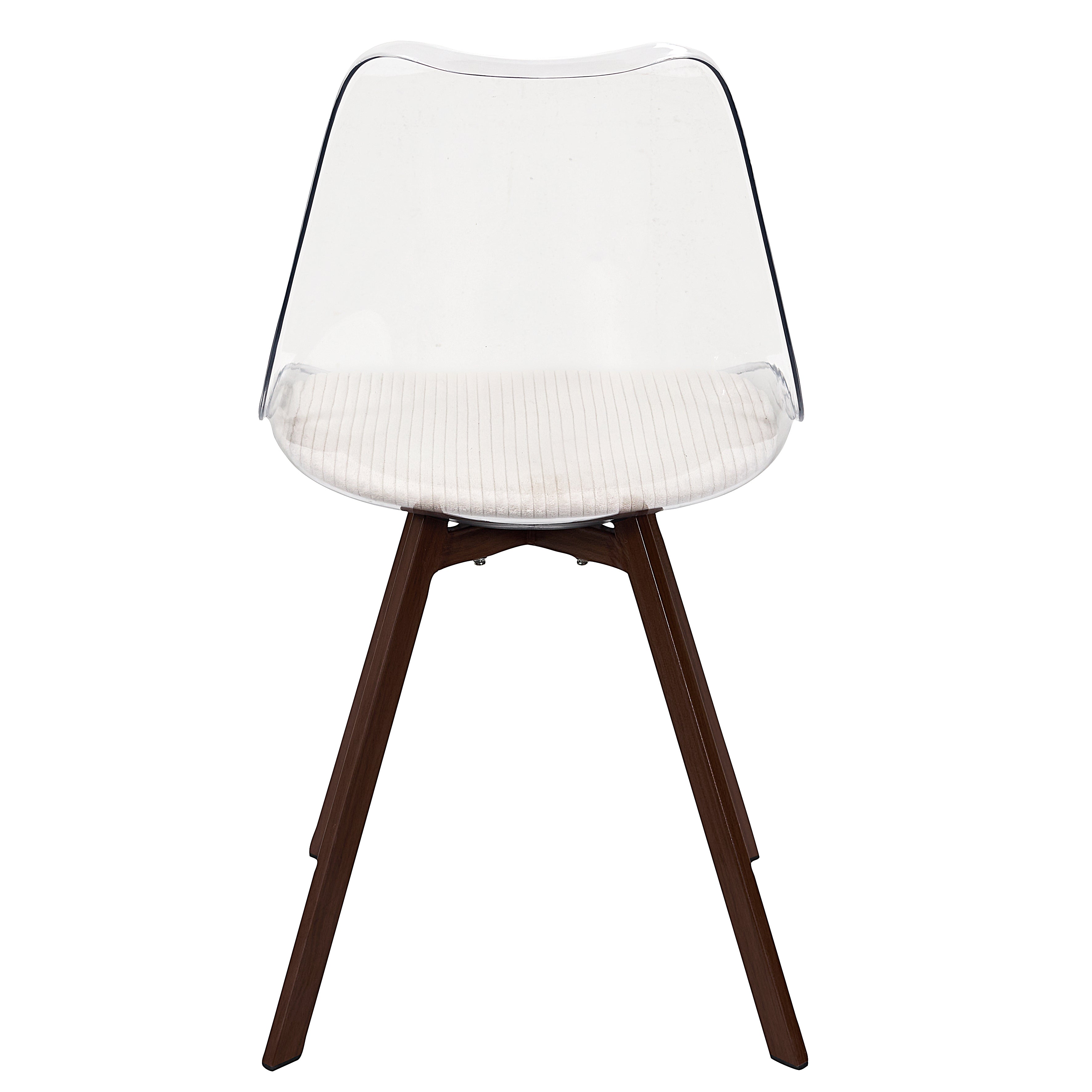 CHAISE TRANSPARENTE COUSSIN COTELE SCOTT BEIGE - LOT DE 4