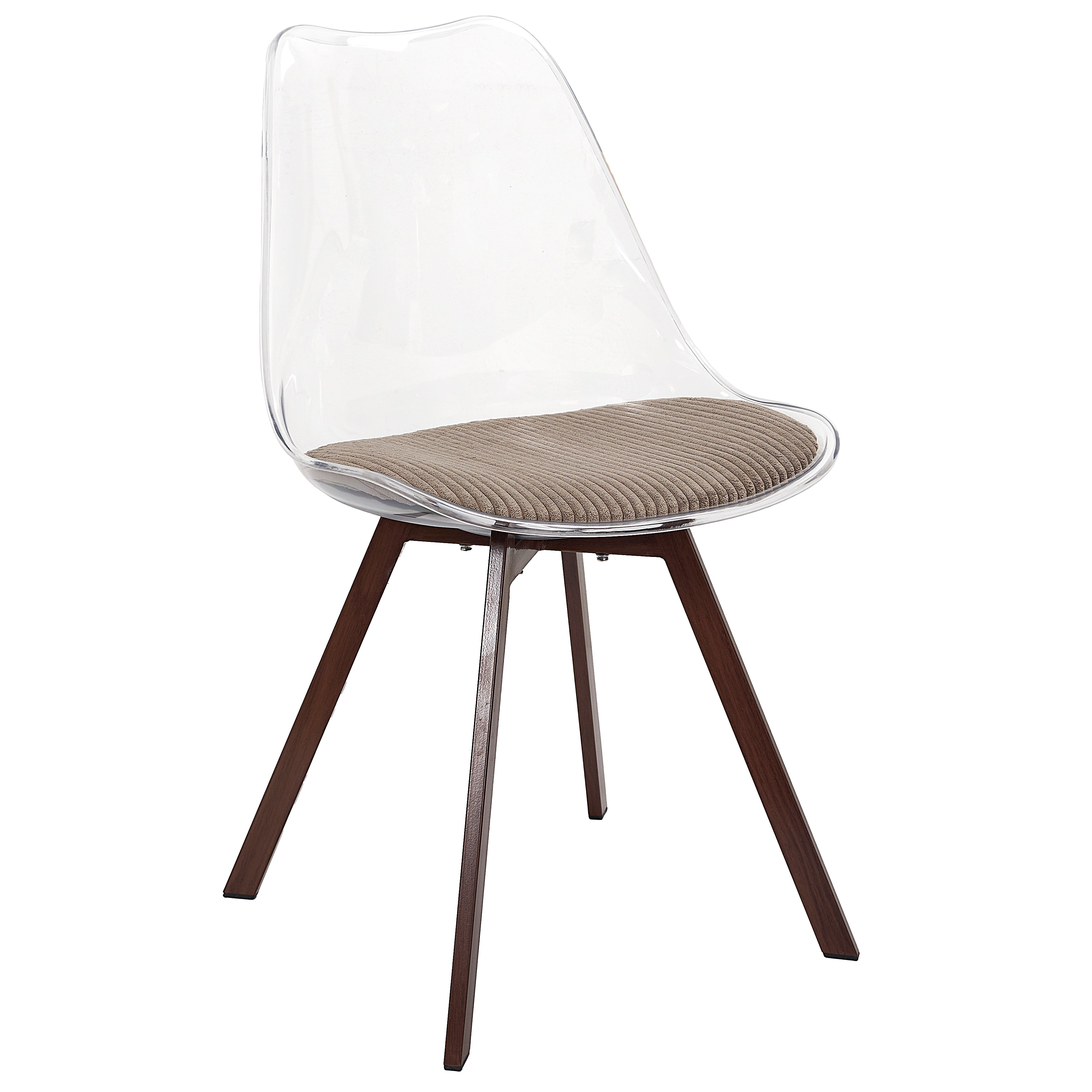CHAISE TRANSPARENTE COUSSIN COTELE SCOTT TAUPE - LOT DE 4