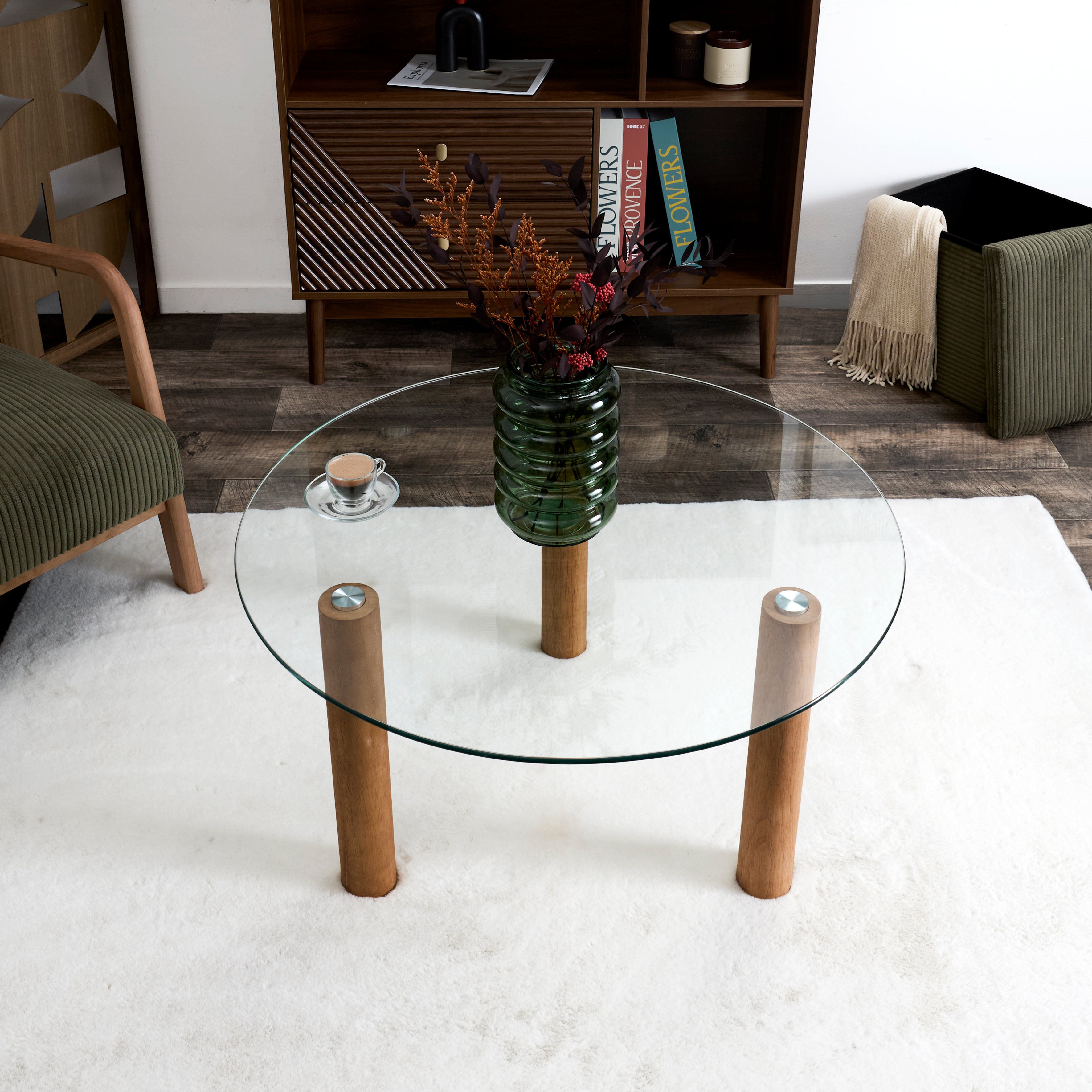 TABLE RONDE VERRE TREMPE CLARA
