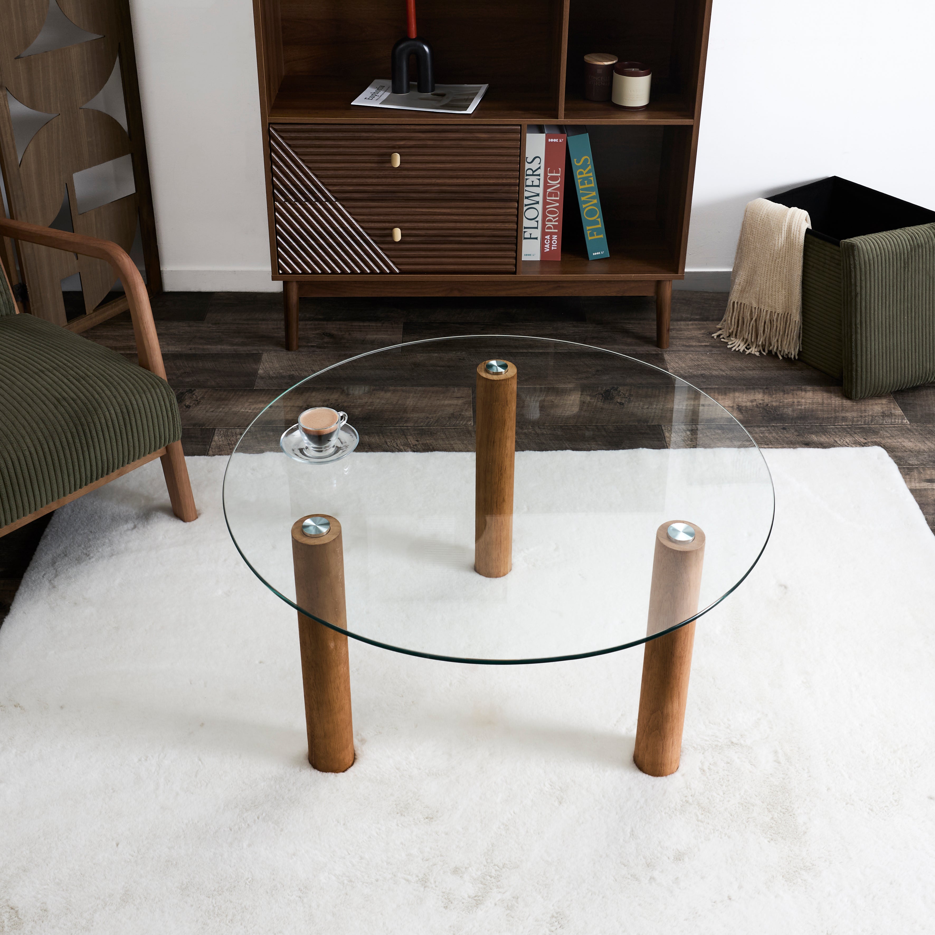 TABLE RONDE VERRE TREMPE CLARA