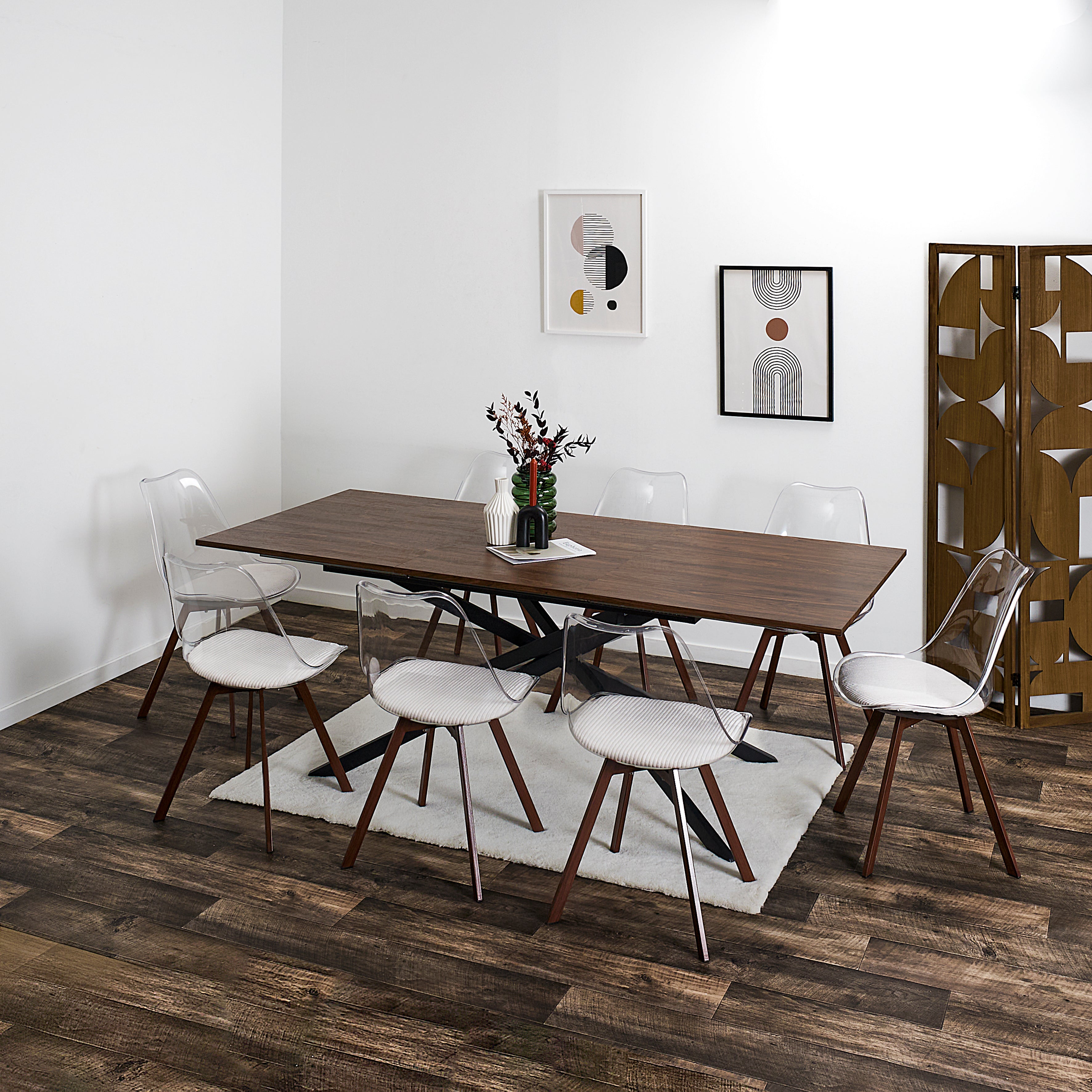 TABLE EXTENSIBLE 150 210CM 6 8 PERS TIFFANY