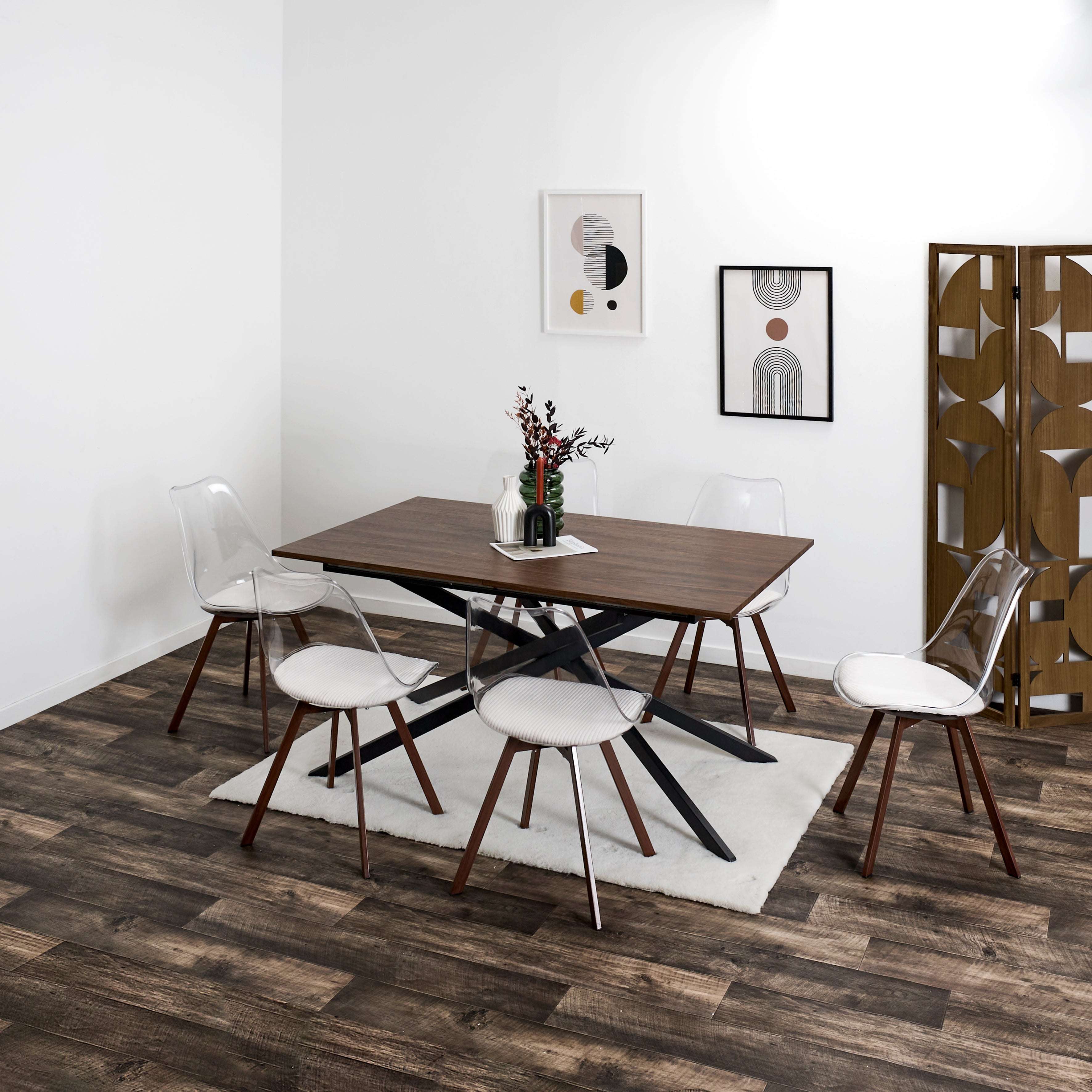 TABLE EXTENSIBLE 150 210CM 6 8 PERS TIFFANY