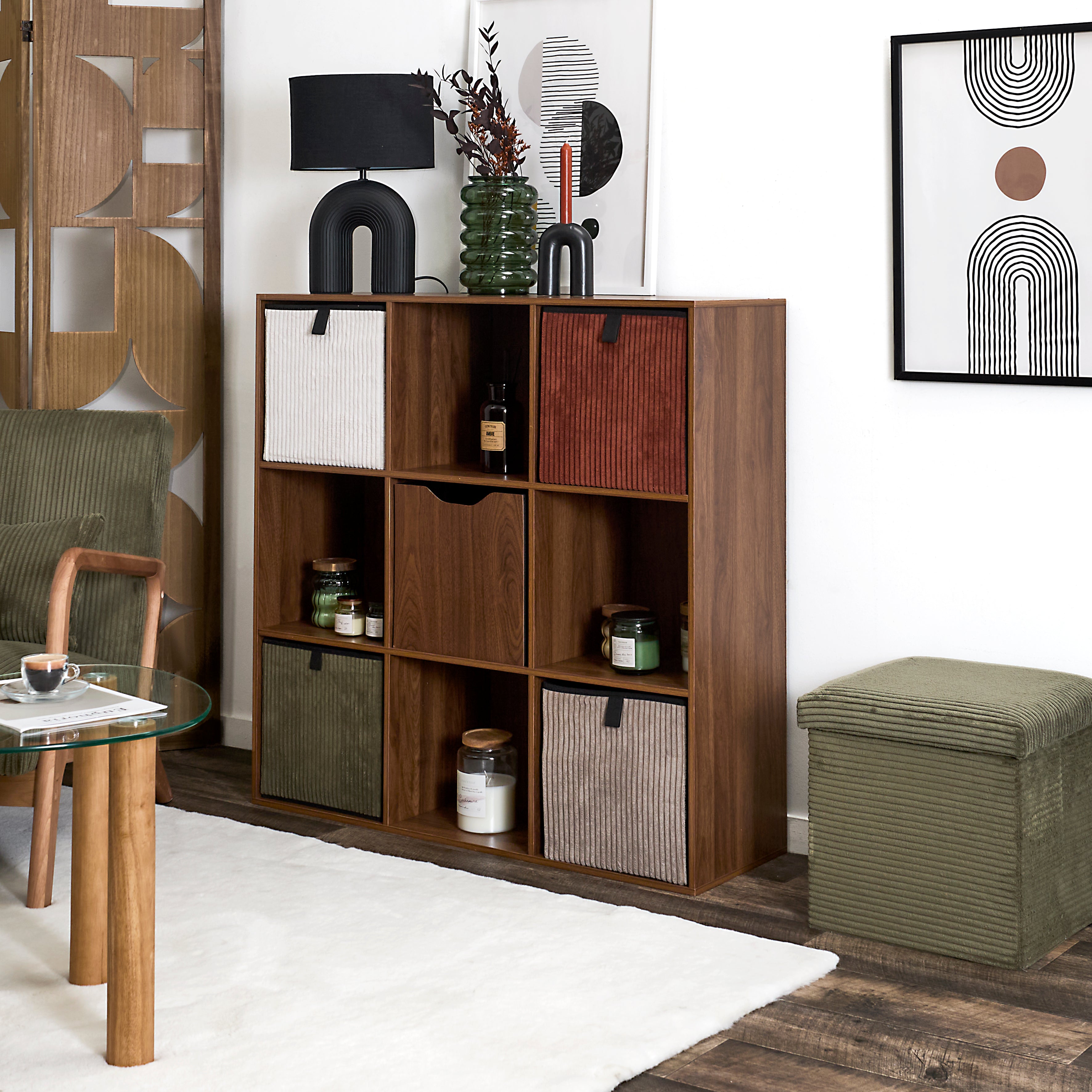 RANGEMENT MODULABLE 9 CASES TIFFANY
