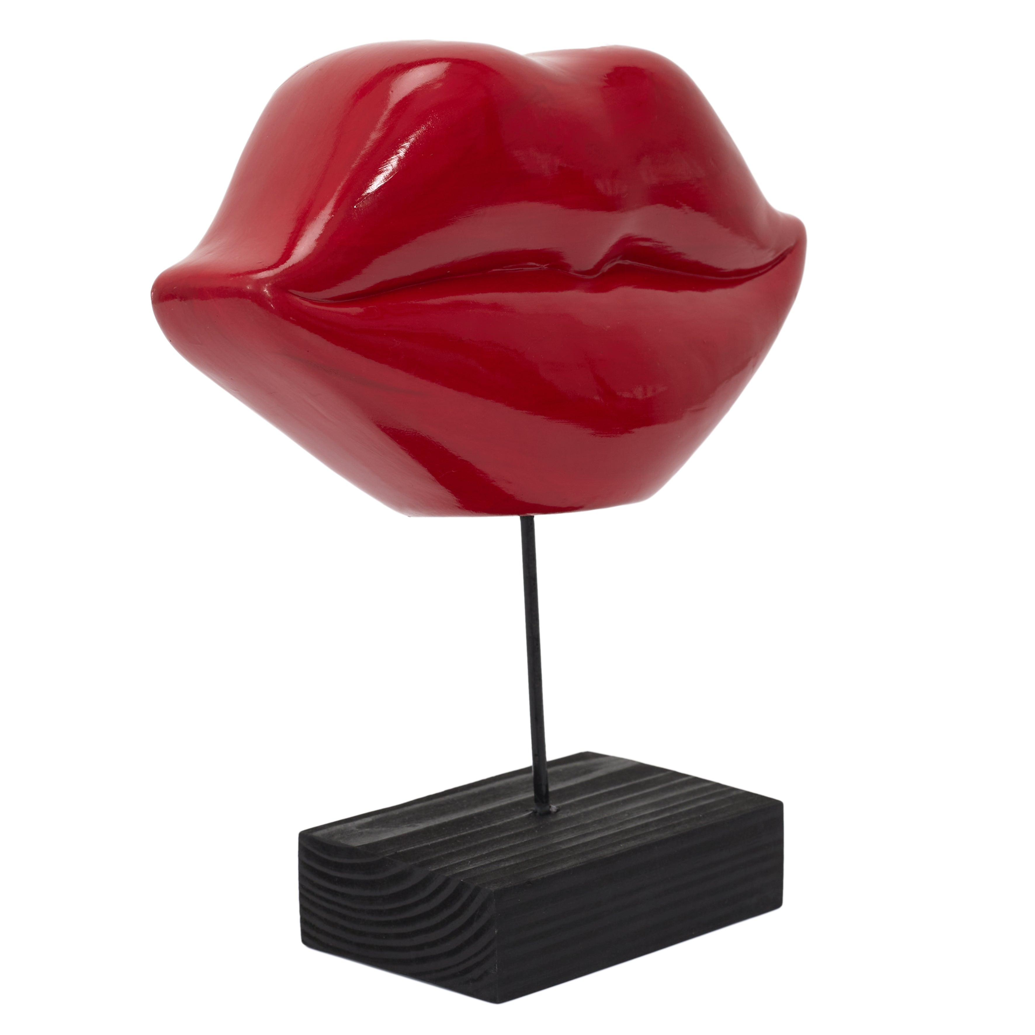 DECO A POSER BOUCHE ROUGE H20CM