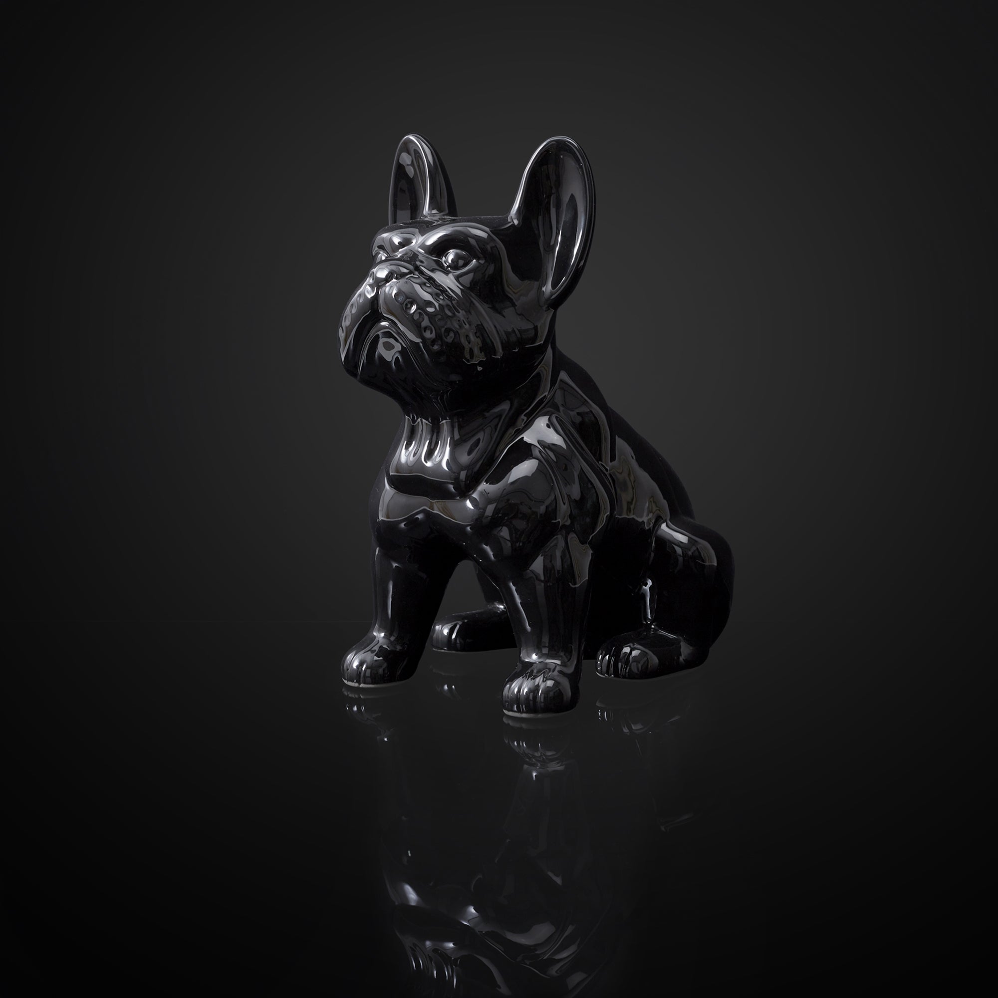 BULLDOG CERAMIQUE NOIR 30CM
