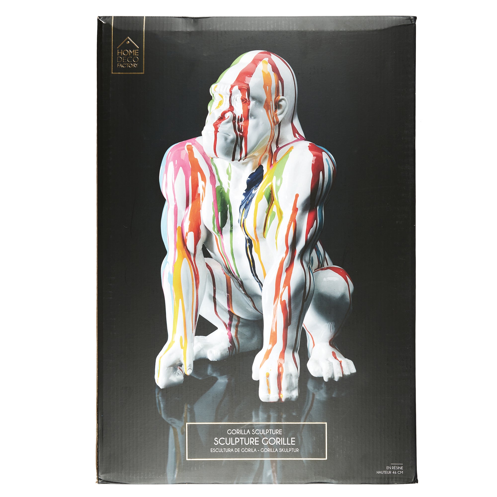 GORILLE BLANC RAINBOW DECO 46CM
