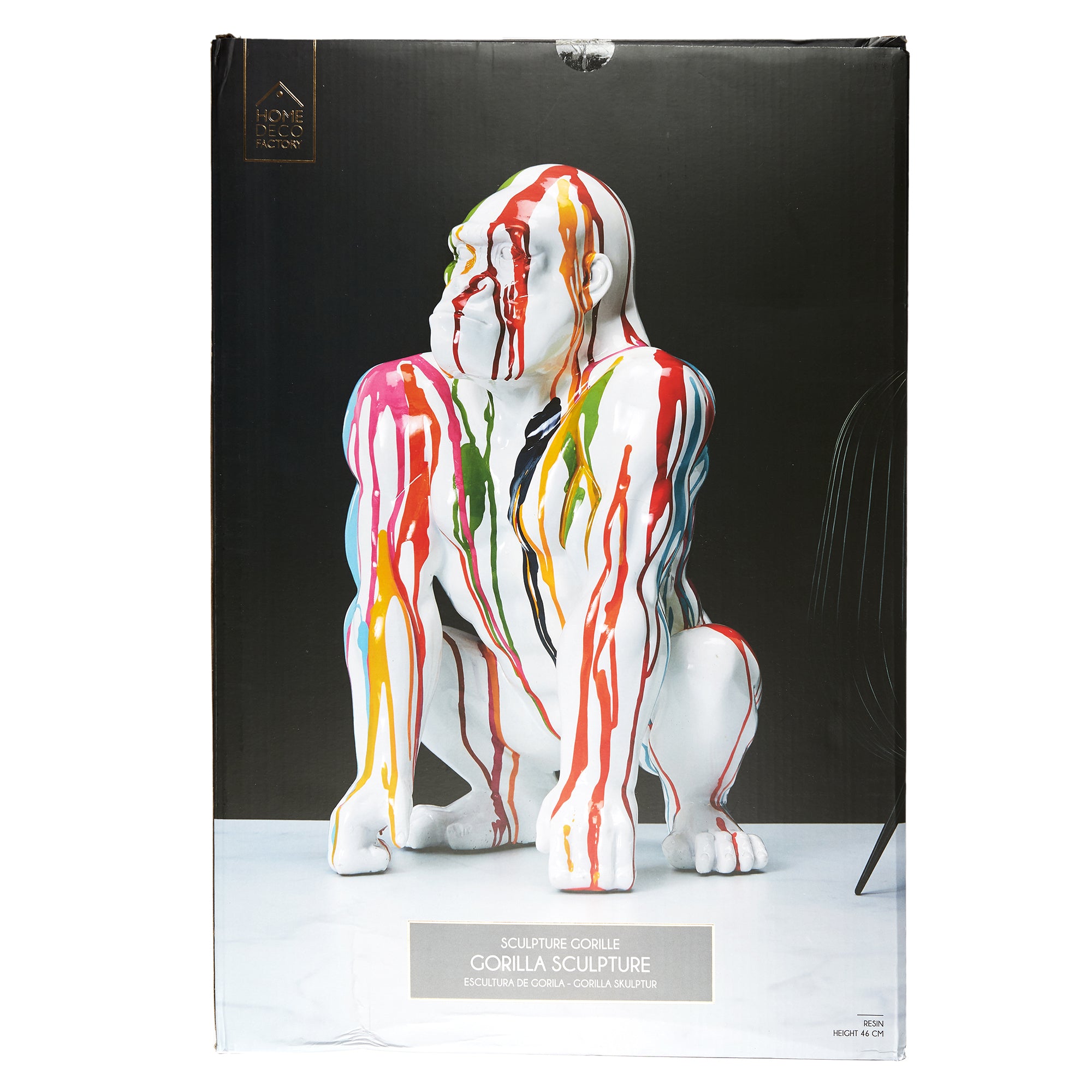 GORILLE BLANC RAINBOW DECO 46CM