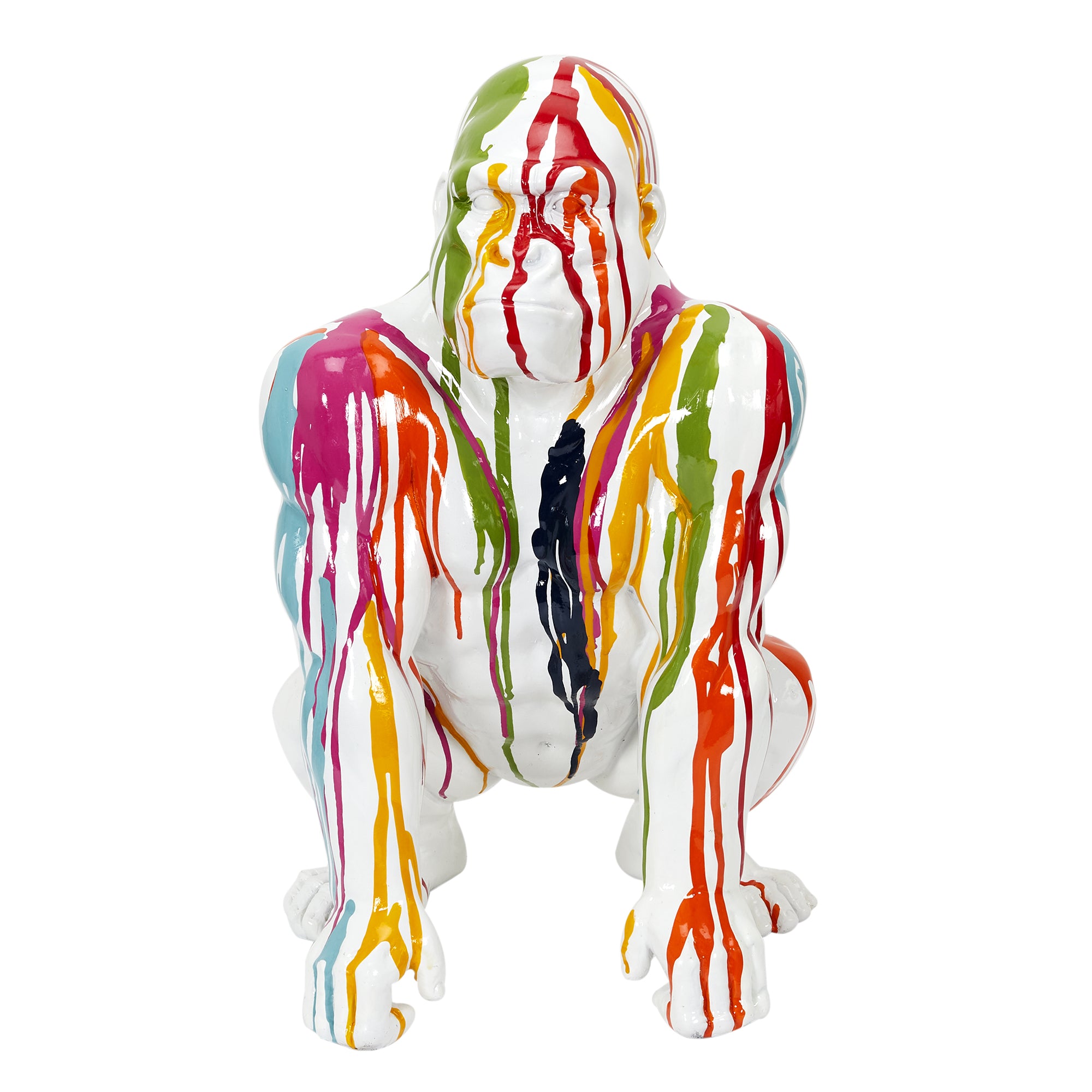 GORILLE BLANC RAINBOW DECO 46CM