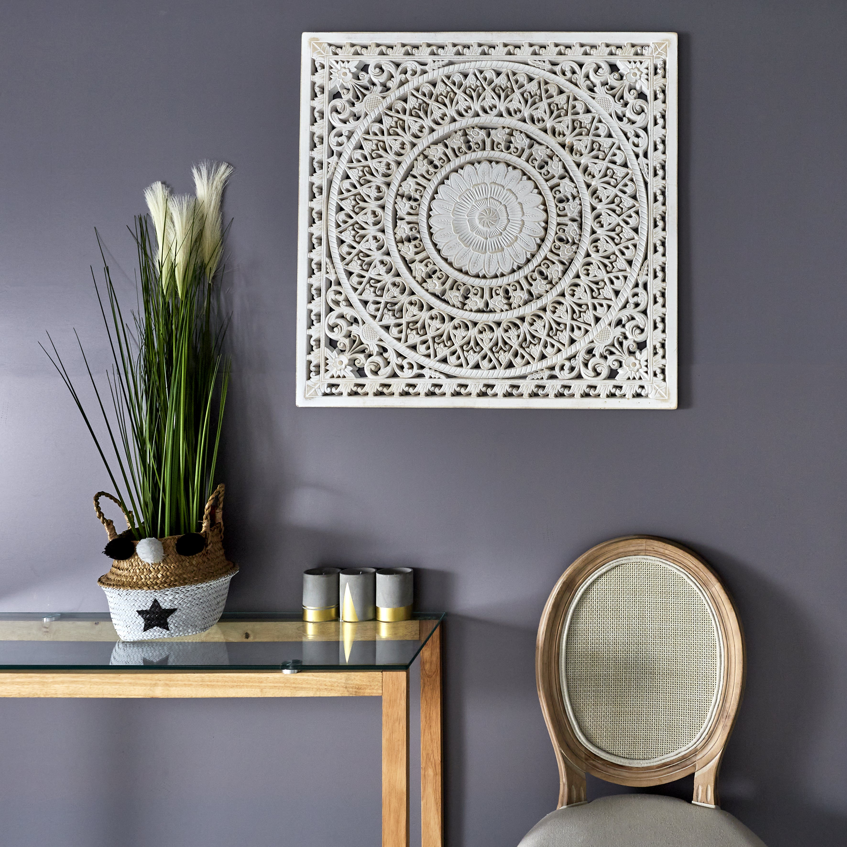 DECORATION MURALE MOULURE 80X80CM