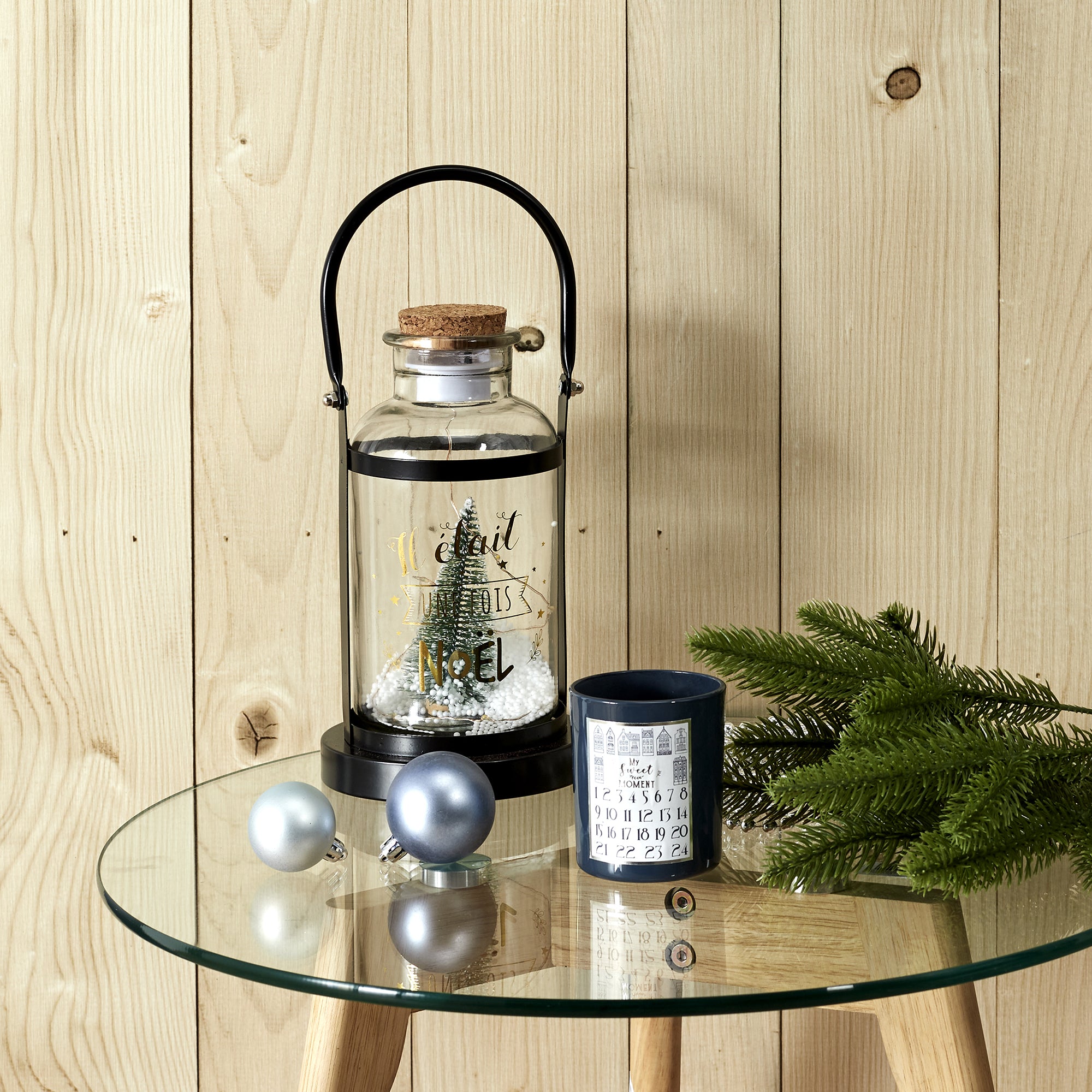 TABLE GIGOGNE EN VERRE TREMPE PLATEAU ROND X2