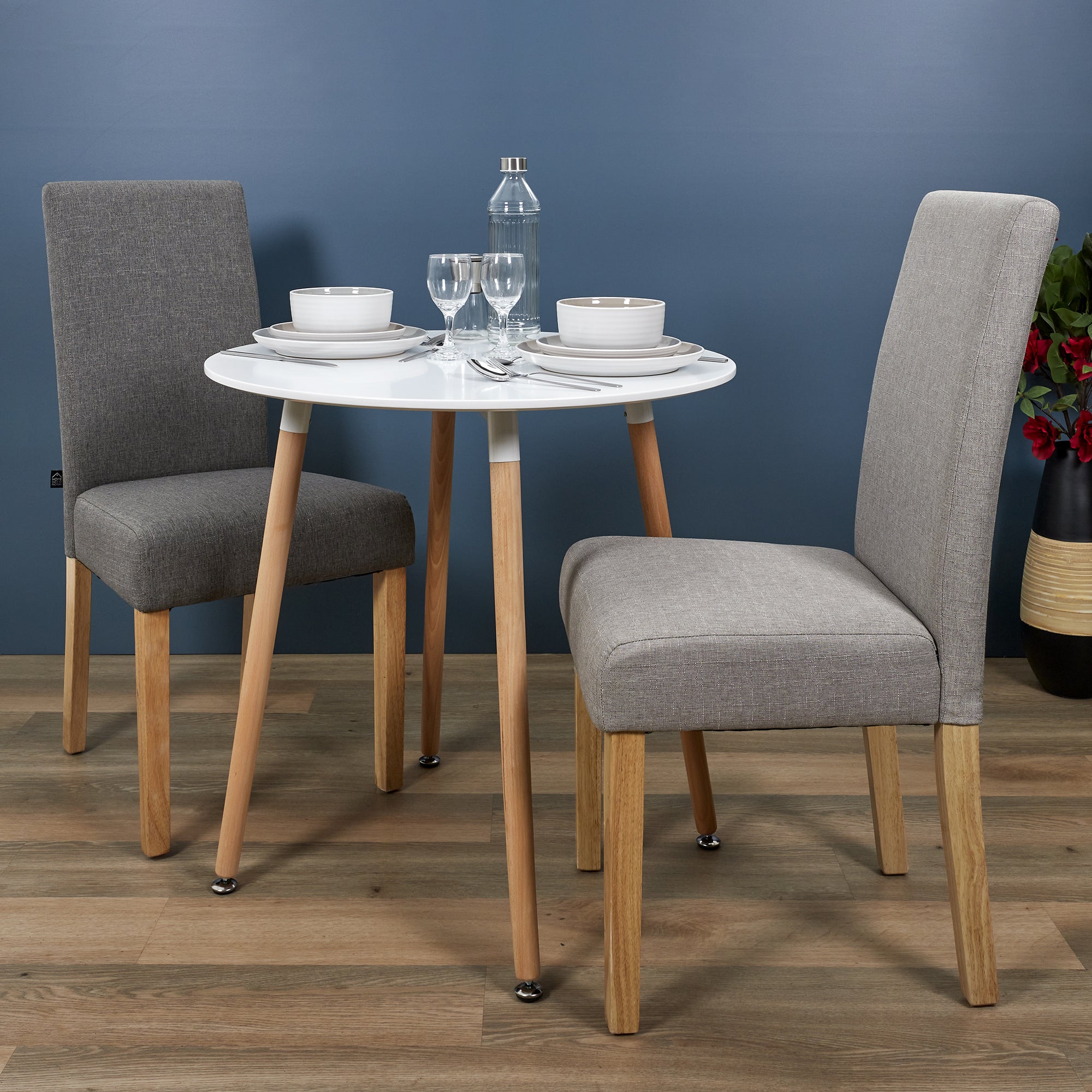 TABLE DE REPAS BLANCHE RONDE
