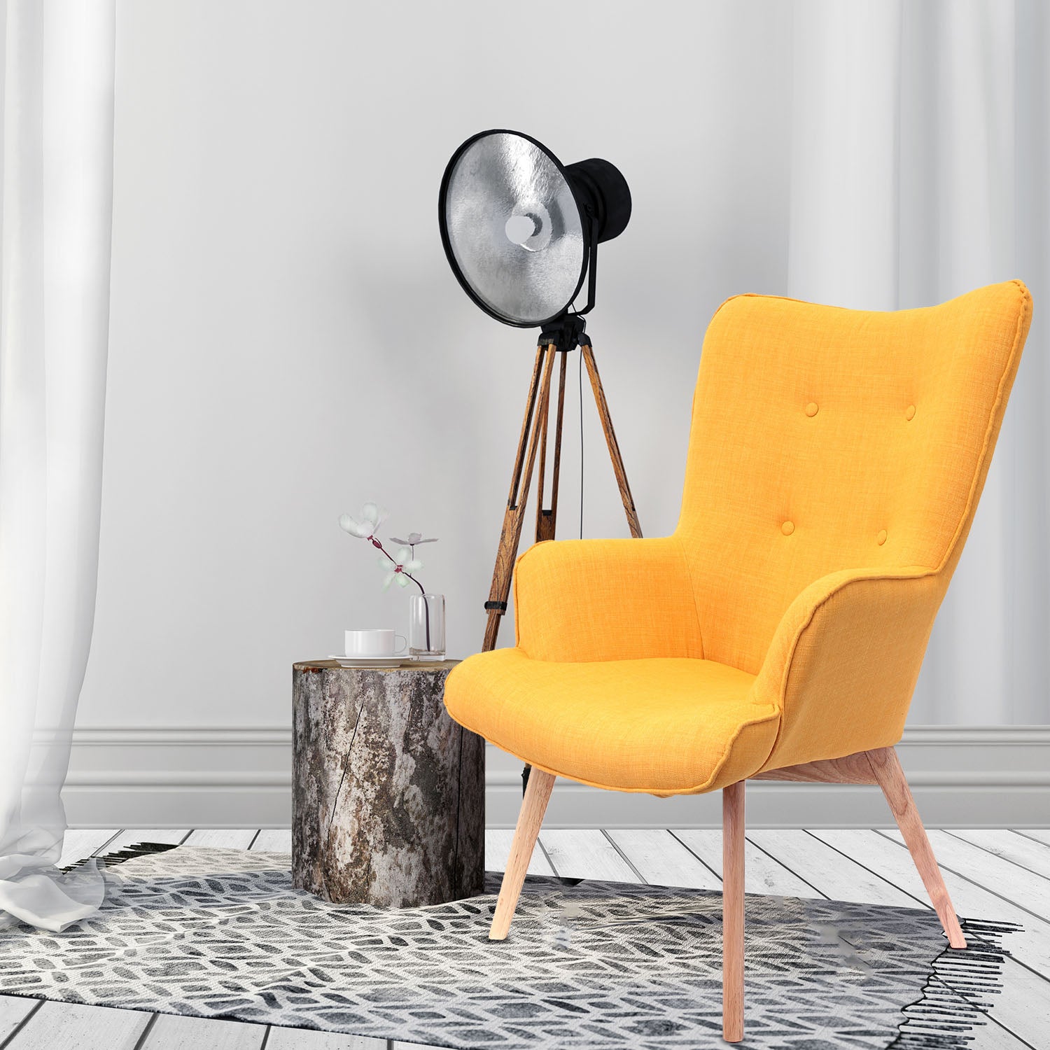 FAUTEUIL HELSINKI JAUNE