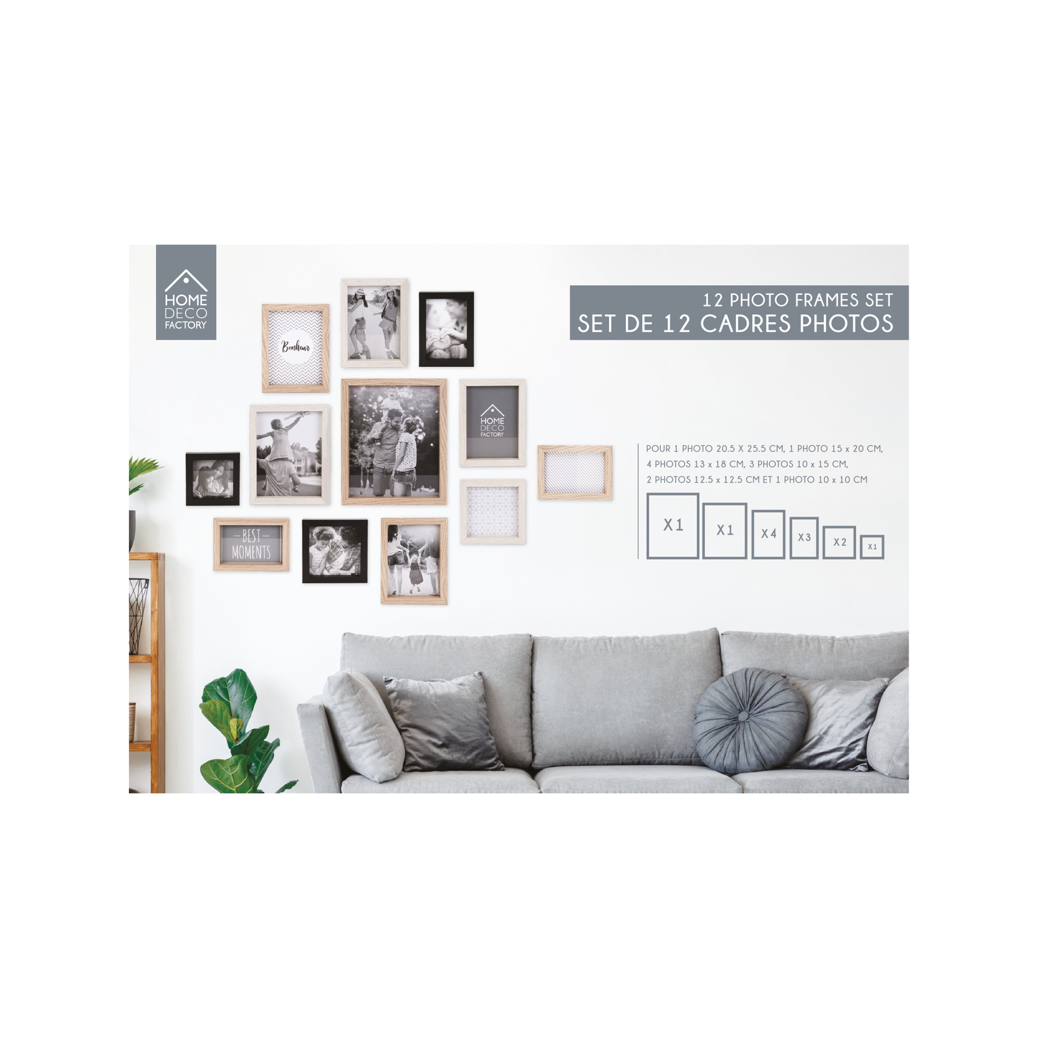 CADRE PHOTO X12 VUES