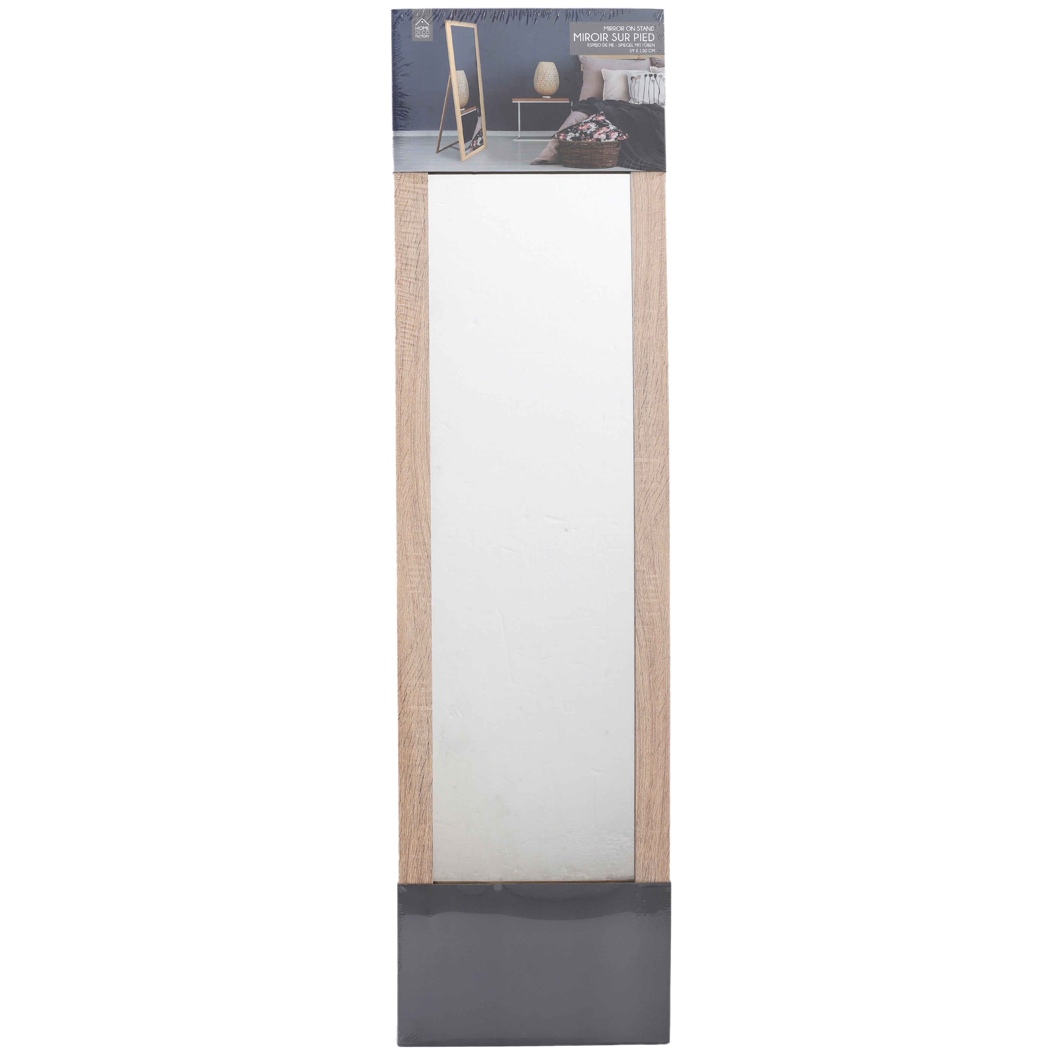 MIROIR EN BOIS SUR PIED 39X150CM